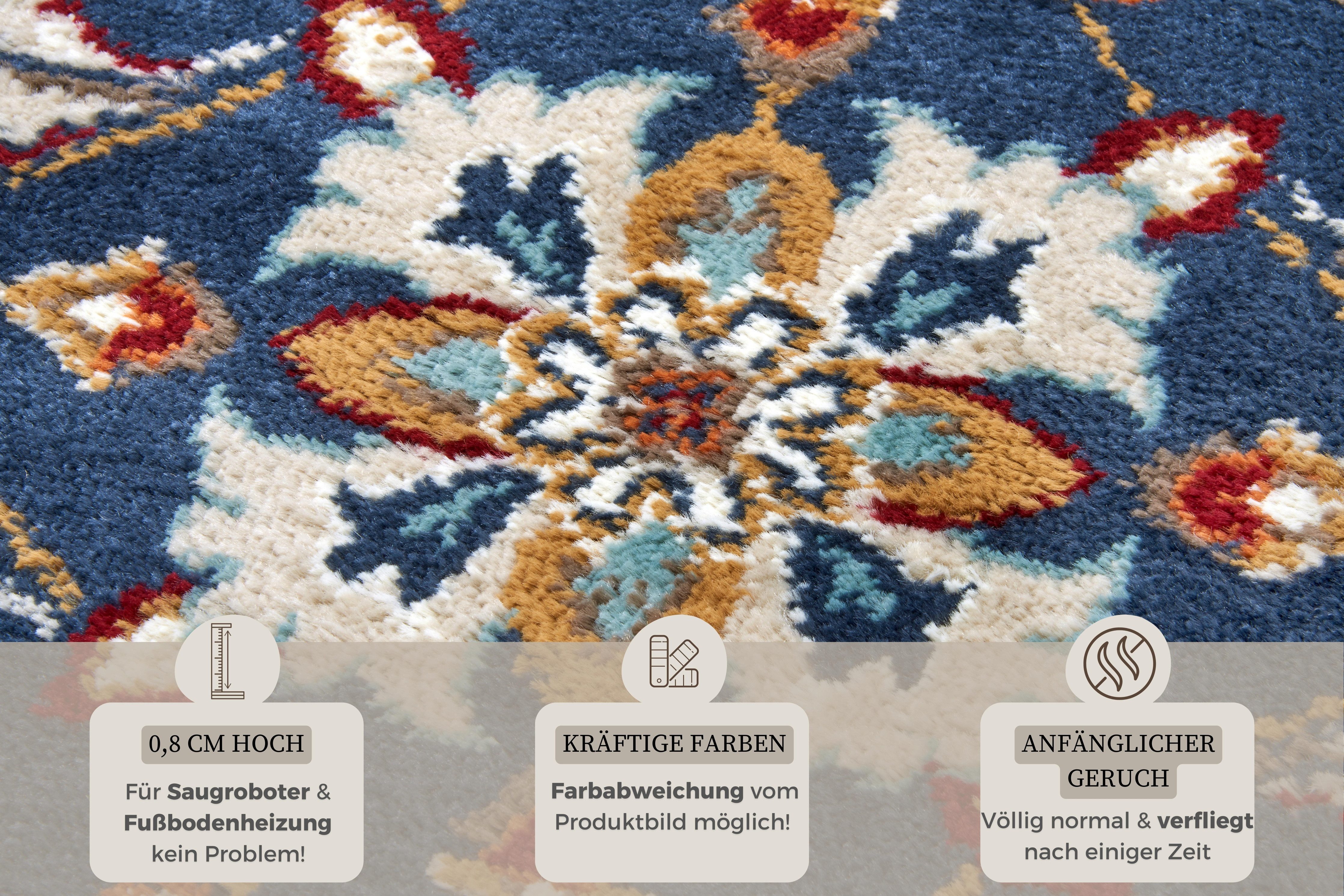 HANSE Home Vloerkleed Caracci Loper, oosters, kortpolig, woonkamer, slaapkamer, eetkamer