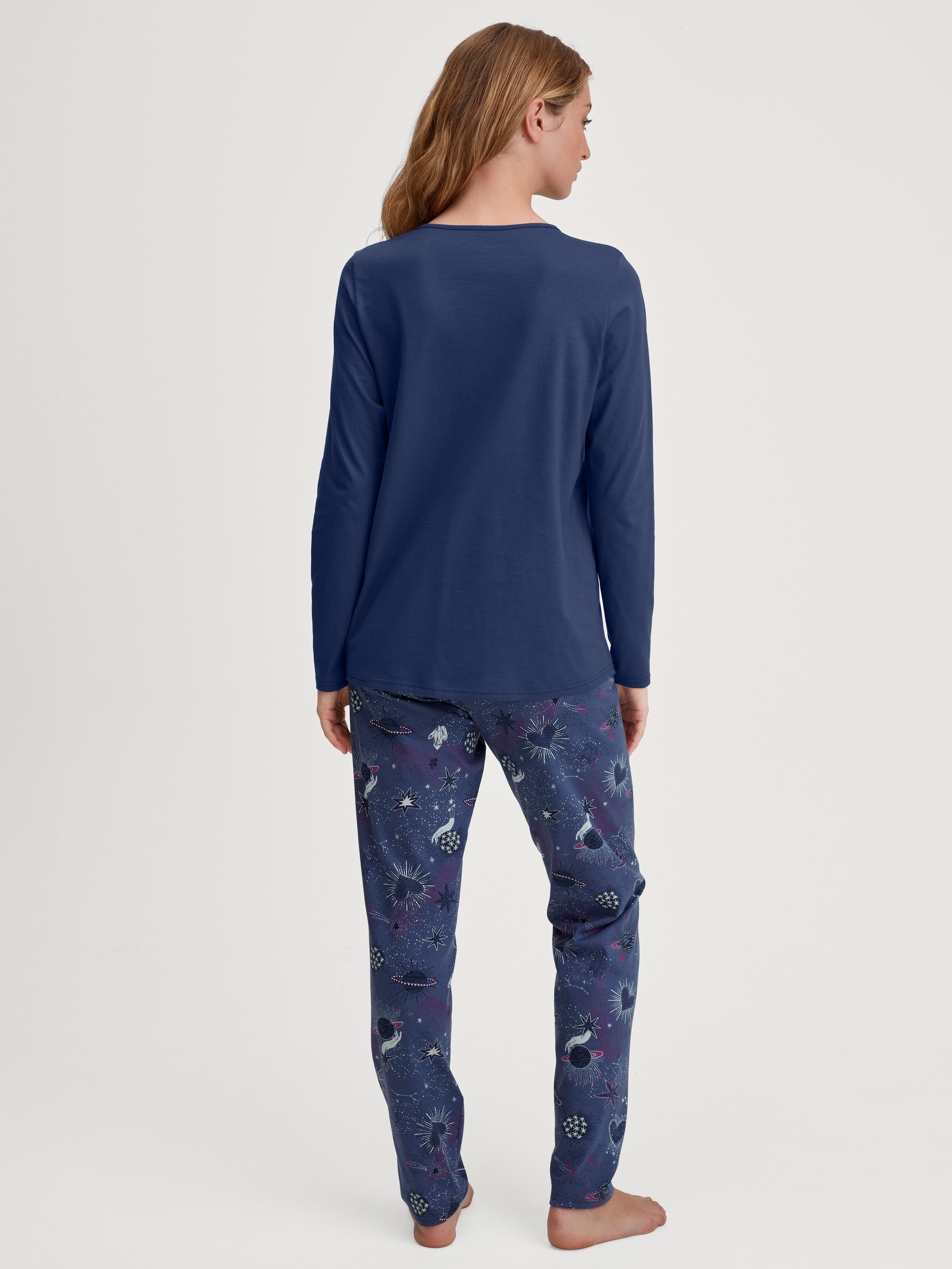 CALIDA Pyjama Fruity Dreams Ronde hals, lange mouw, puur katoen, zacht(2-delig)