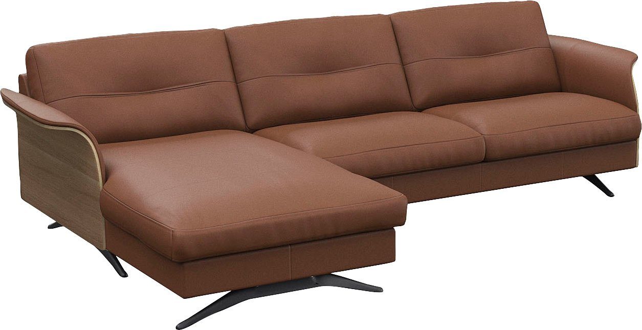 FLEXLUX Hoekbank Glow, super comfortabel door hoogwaardige zitconstructie met binnenvering, L-vorm