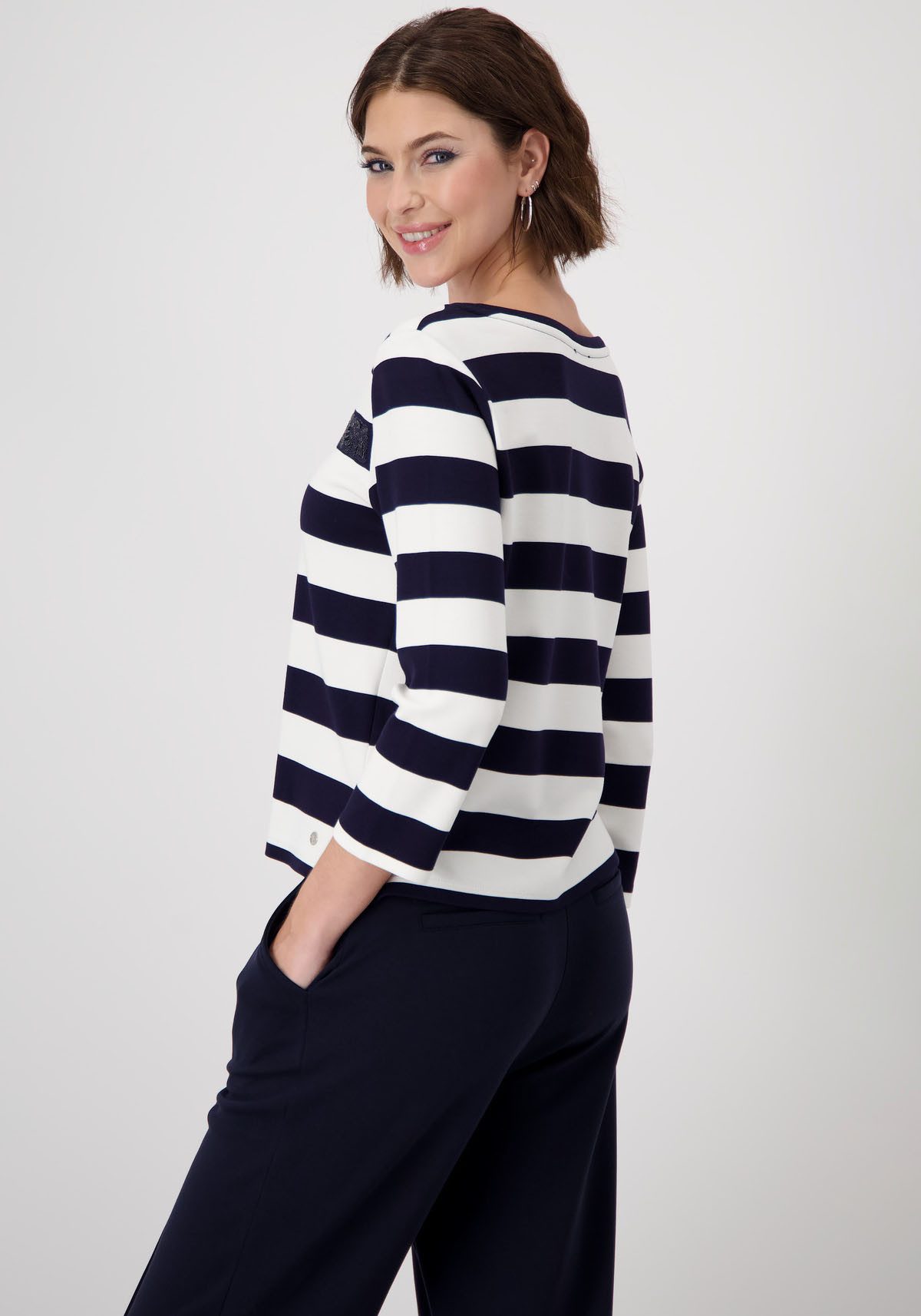 Monari Sweatshirt met pailletten