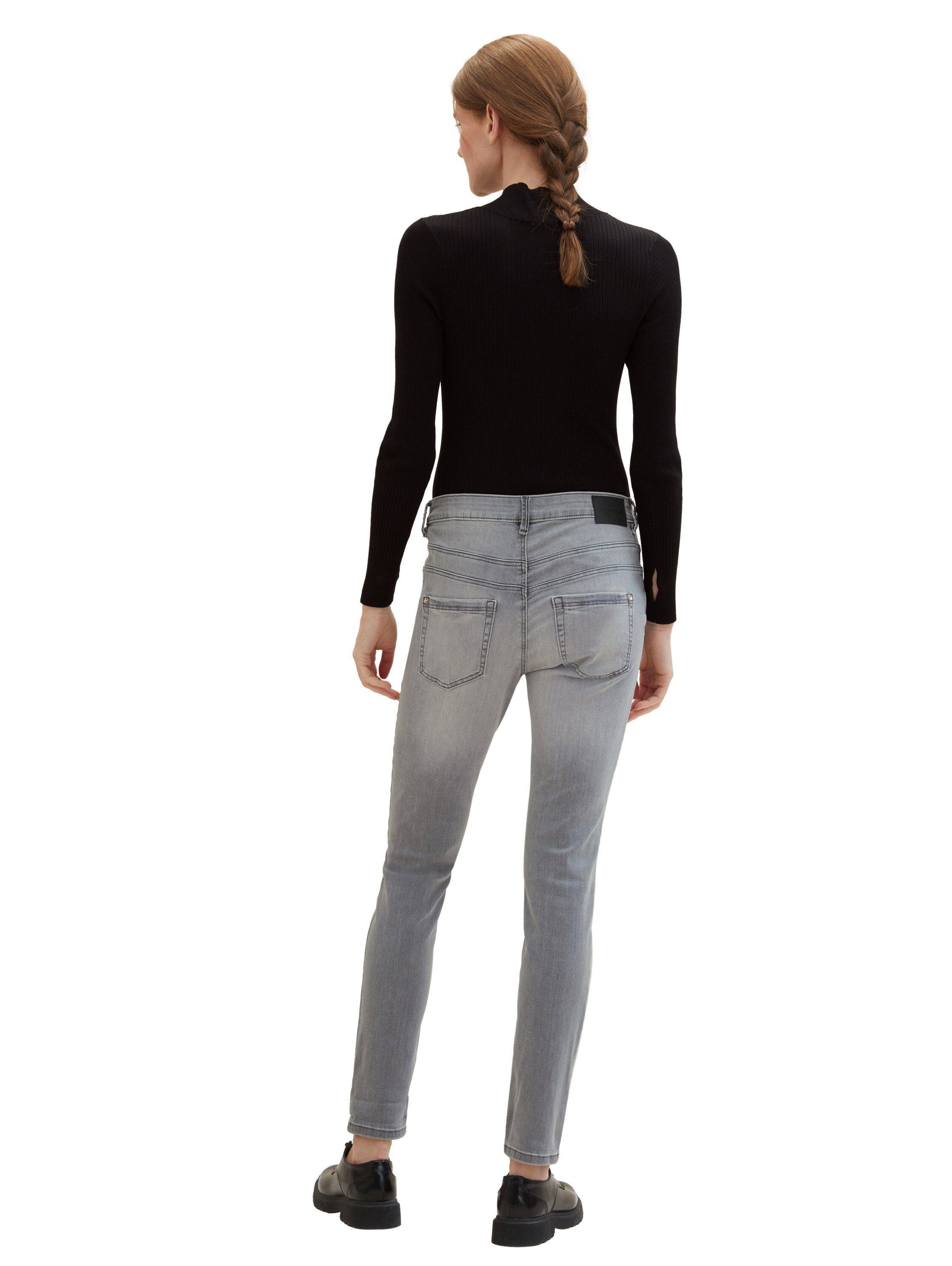 Tom Tailor Tapered jeans met knoopsluiting