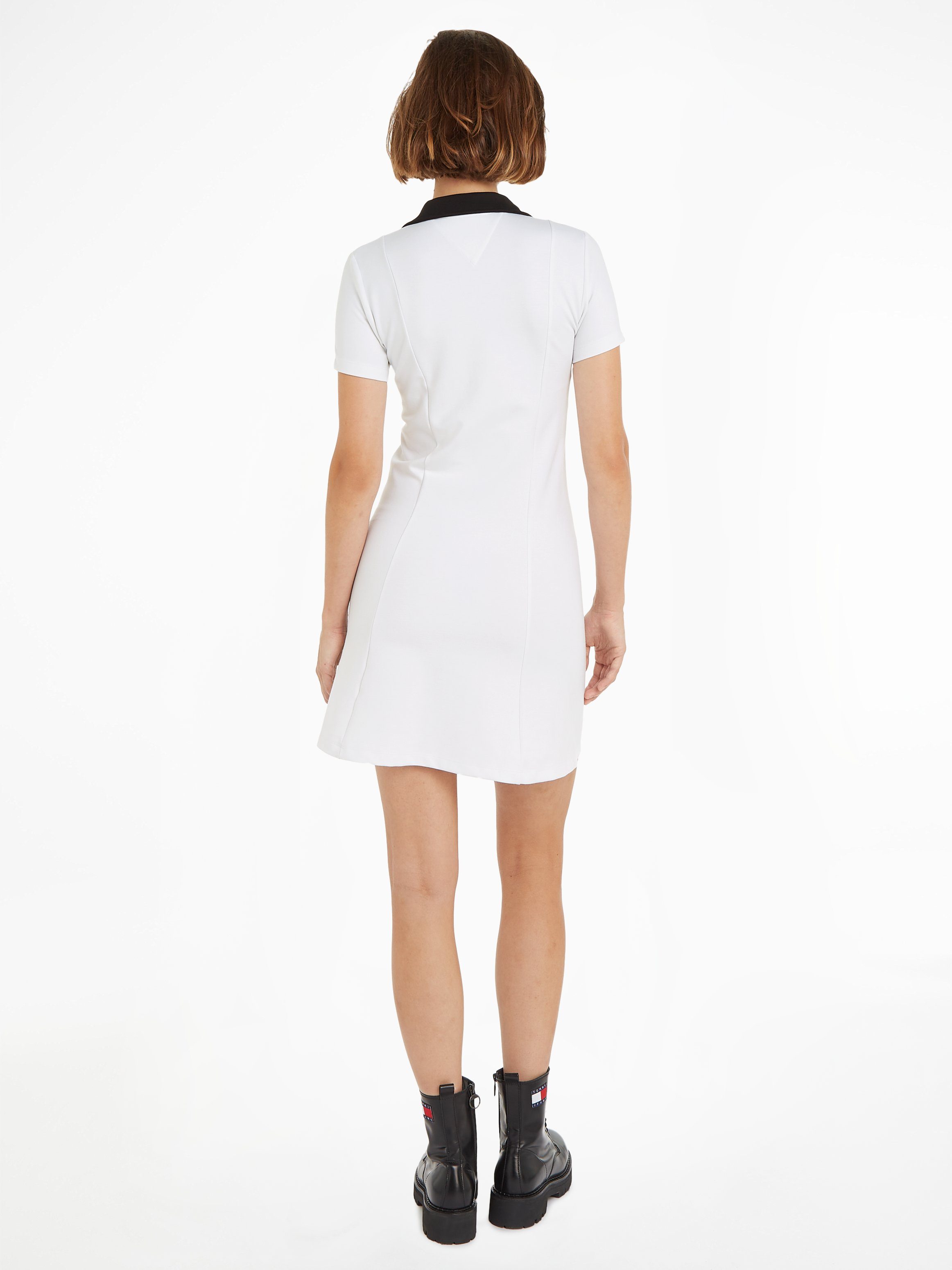 TOMMY JEANS Blousejurk TJW CONTRAST VPOLO FIT&FLARE EXT