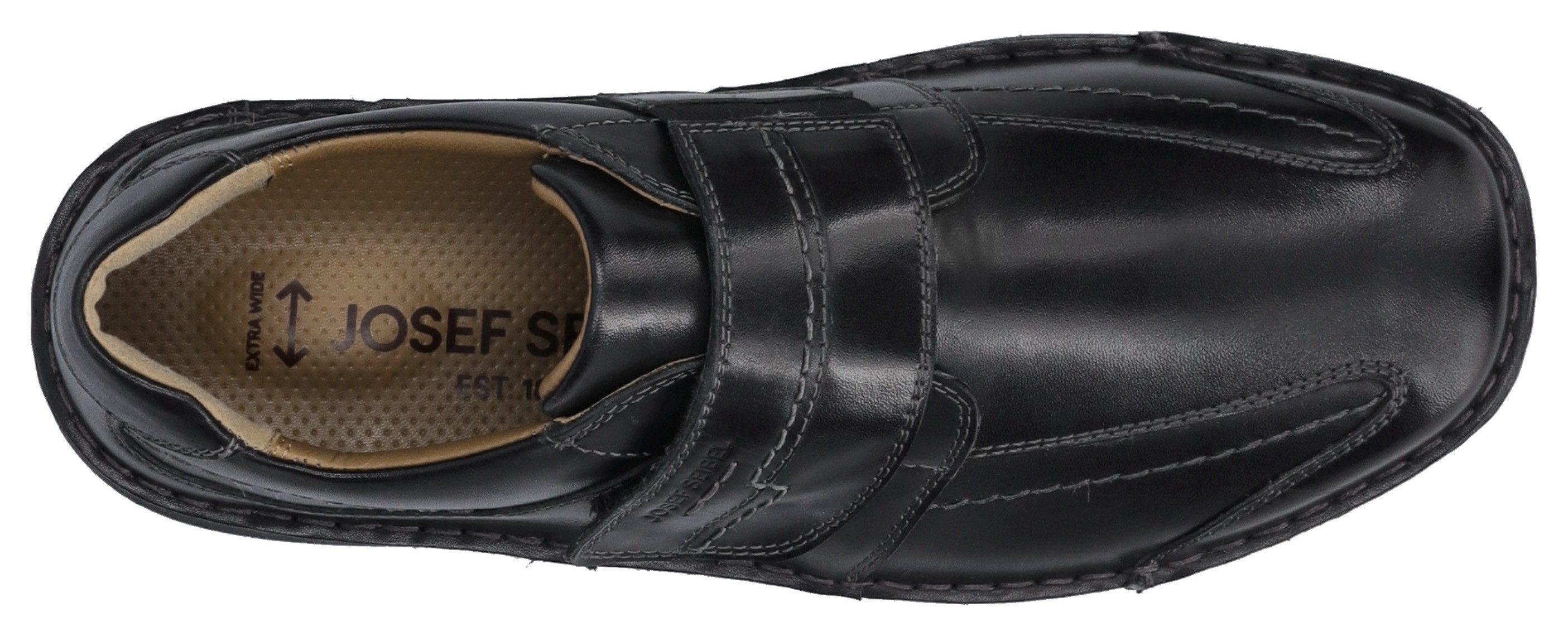 Josef Seibel Instappers New Anvers 02 Klittenbandschoen, vrijetijdsschoen, comfort schoen in extra brede vorm