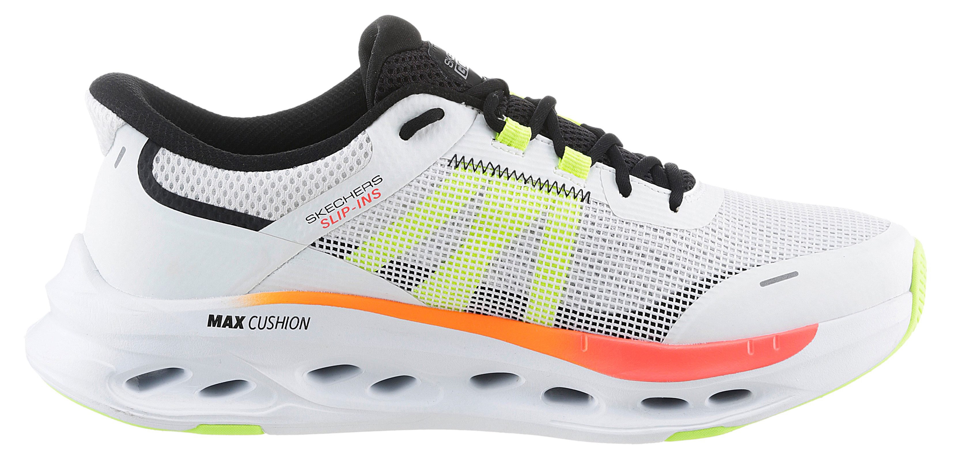 Skechers Slip-on sneakers MAX CUSHIONING GLIDE-STEP Slippers, instapschoen, geschikt voor machinewas, smalle vorm