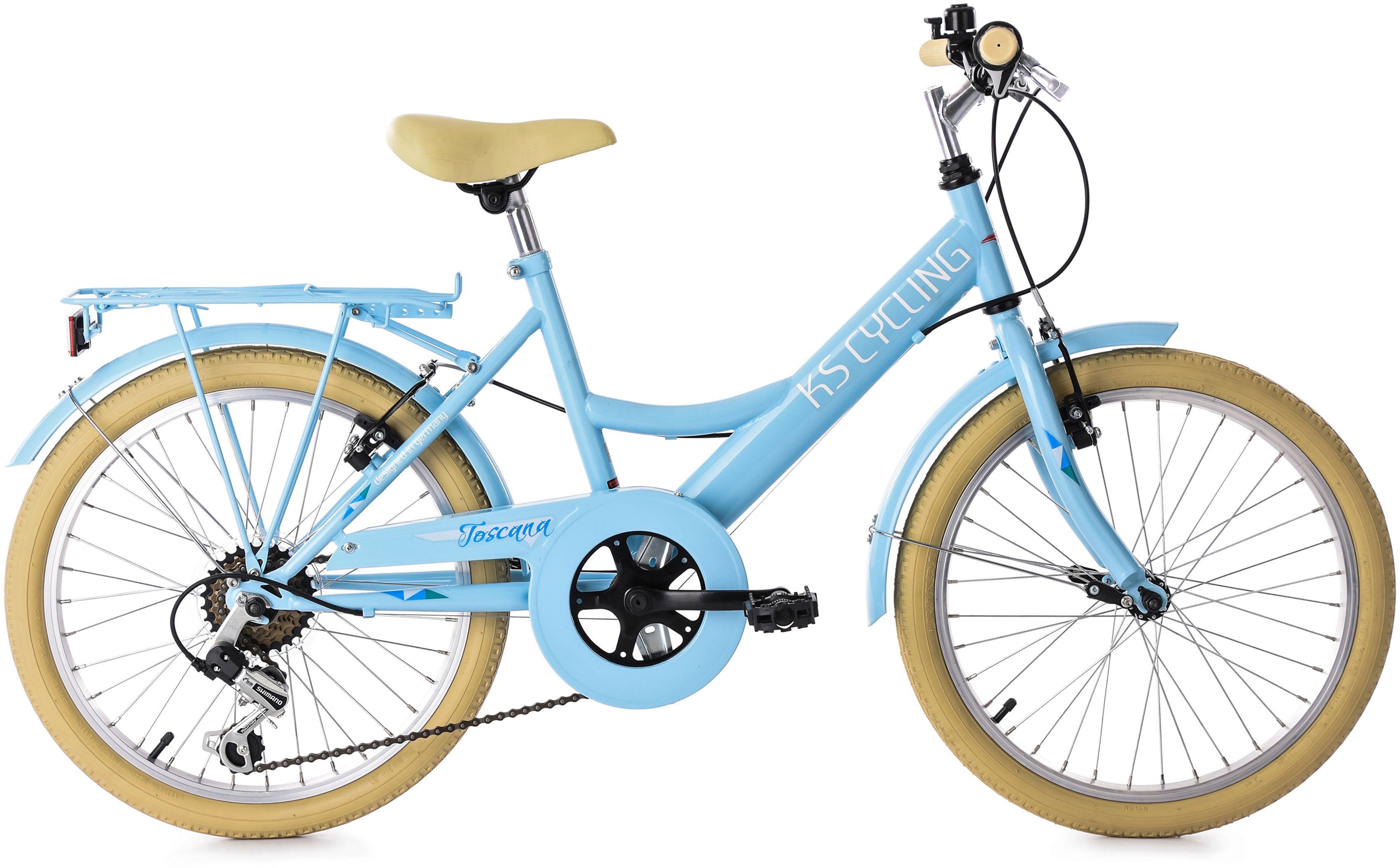 KS Cycling Tienerfiets Toscana voor dames en heren, kettingversnelling