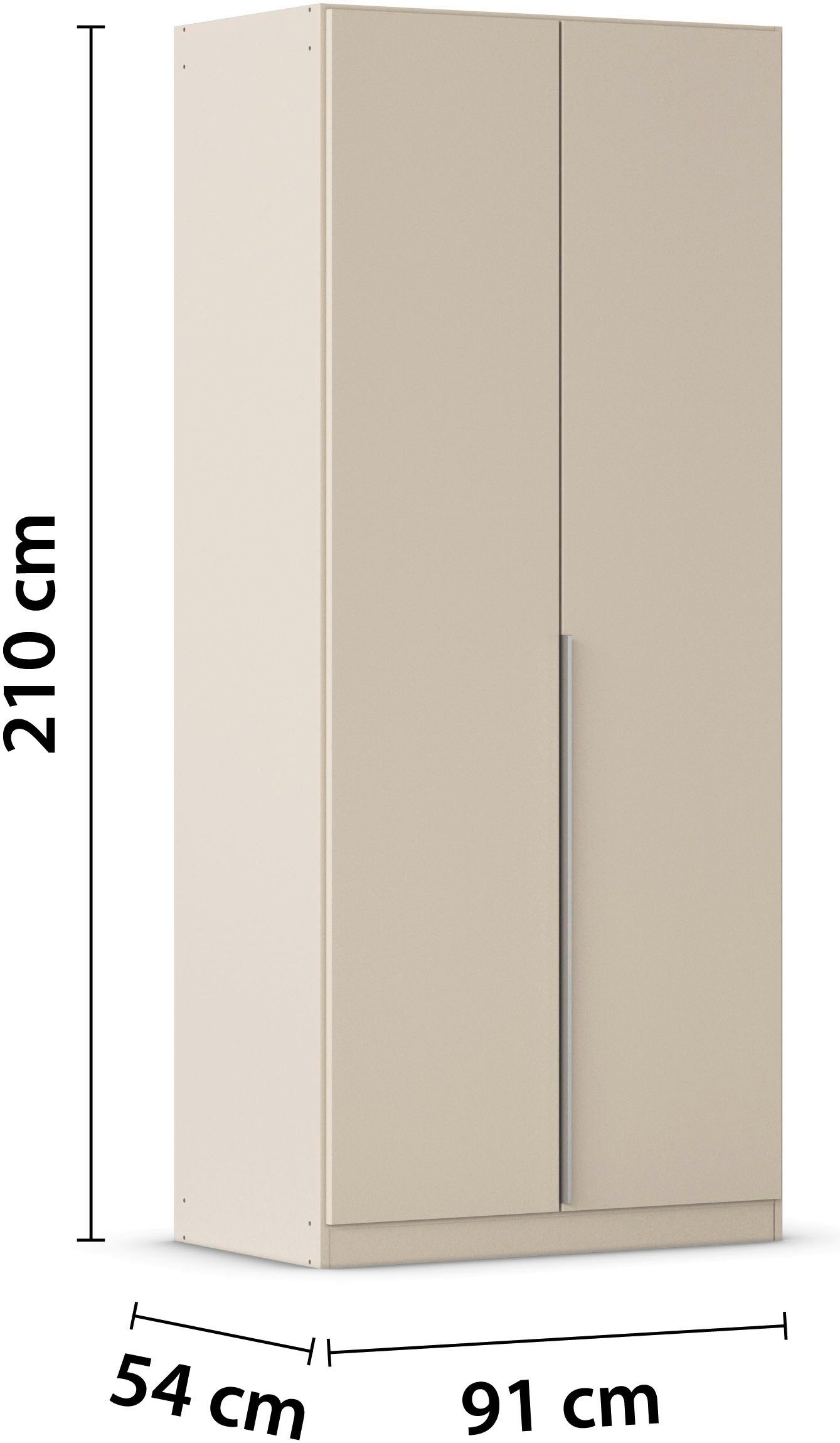 rauch Draaideurkast Kleiderschrank Schrank Garderobe AGORDO TOPSELLER Schlafzimmer doordachte binnenuitrusting, in 6 breedtes en 2 hoogtes made in germany