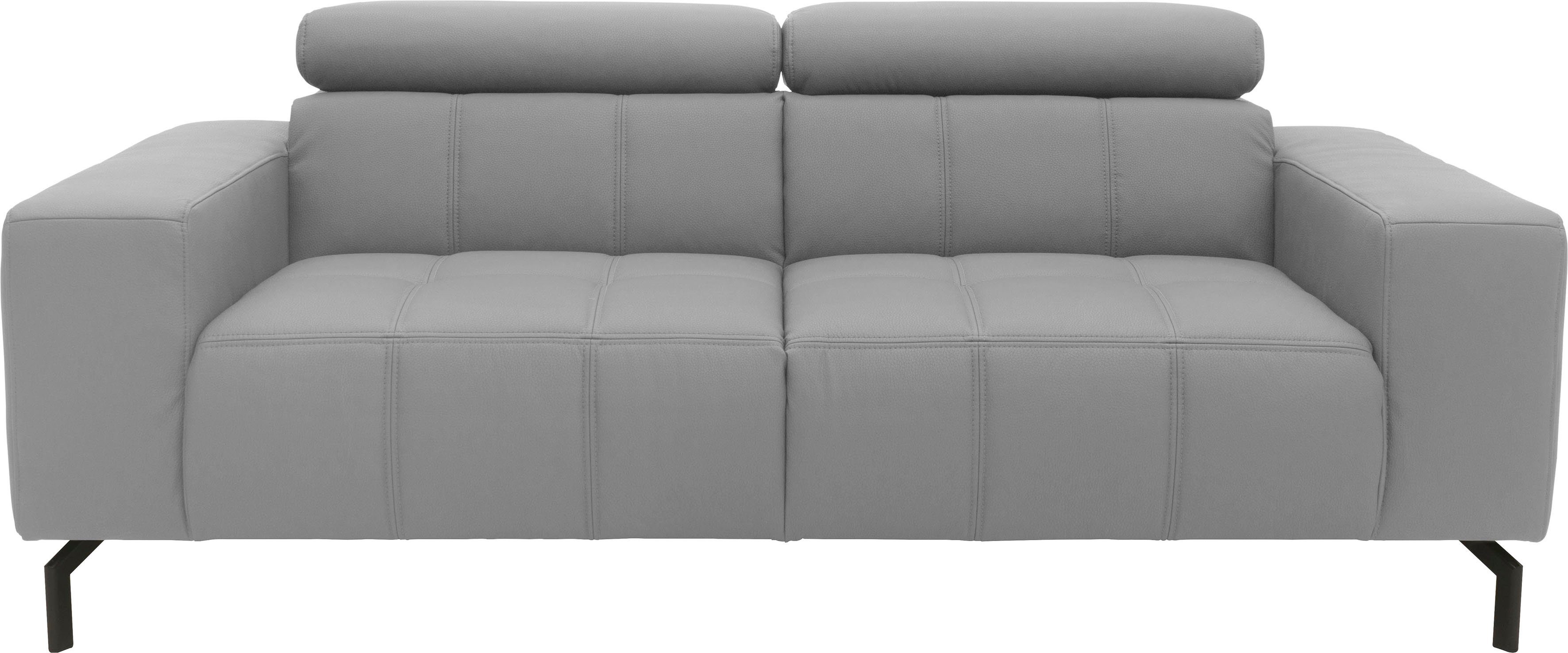 DOMO collection 2-zitsbank Cunelli tijdloos en elegant, moderne zitnaden als designelement,