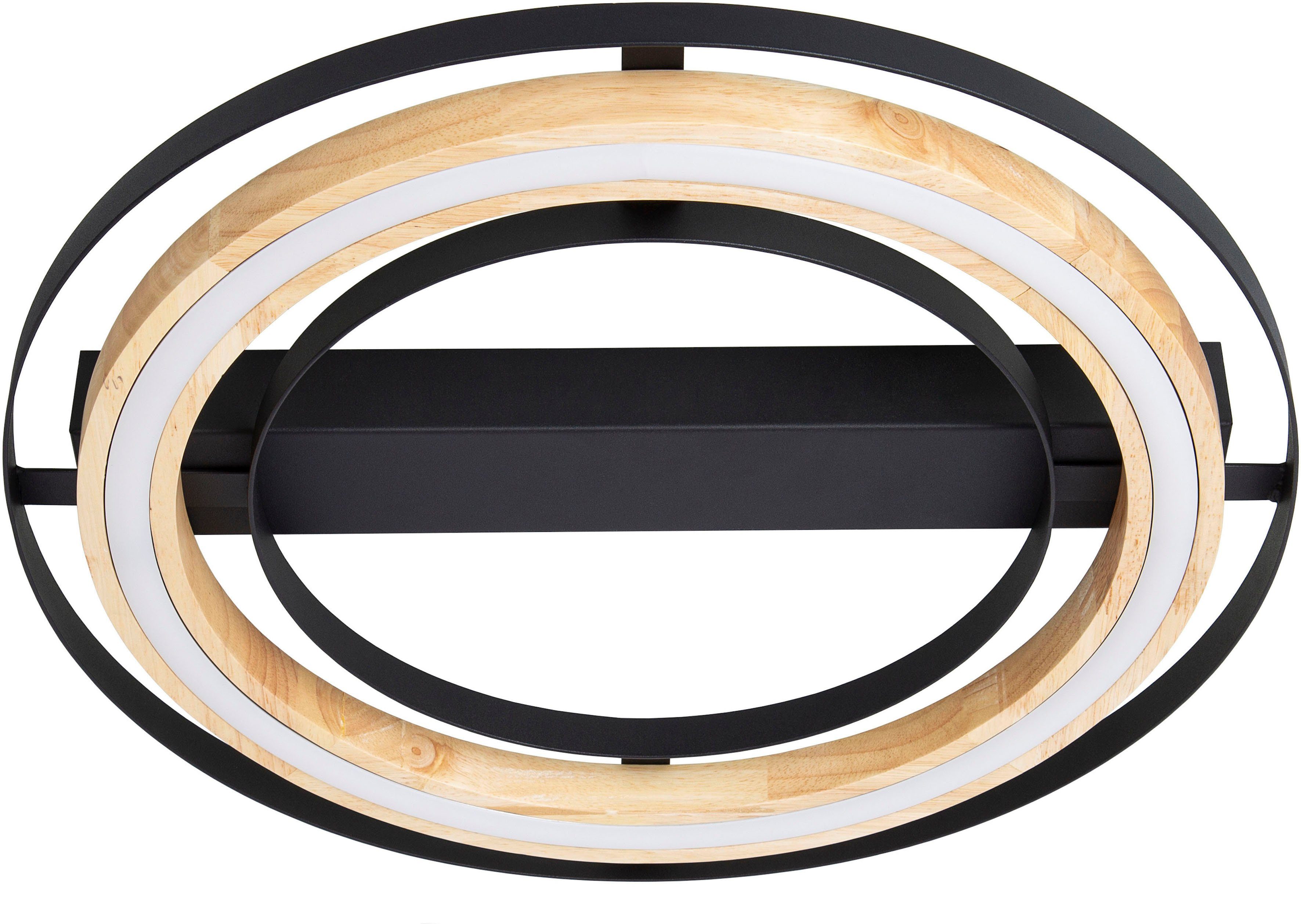 Home affaire Led-plafondlamp Percht Dimbaar via wandschakelaar, 3-niveaus schakelbaar (1 stuk)