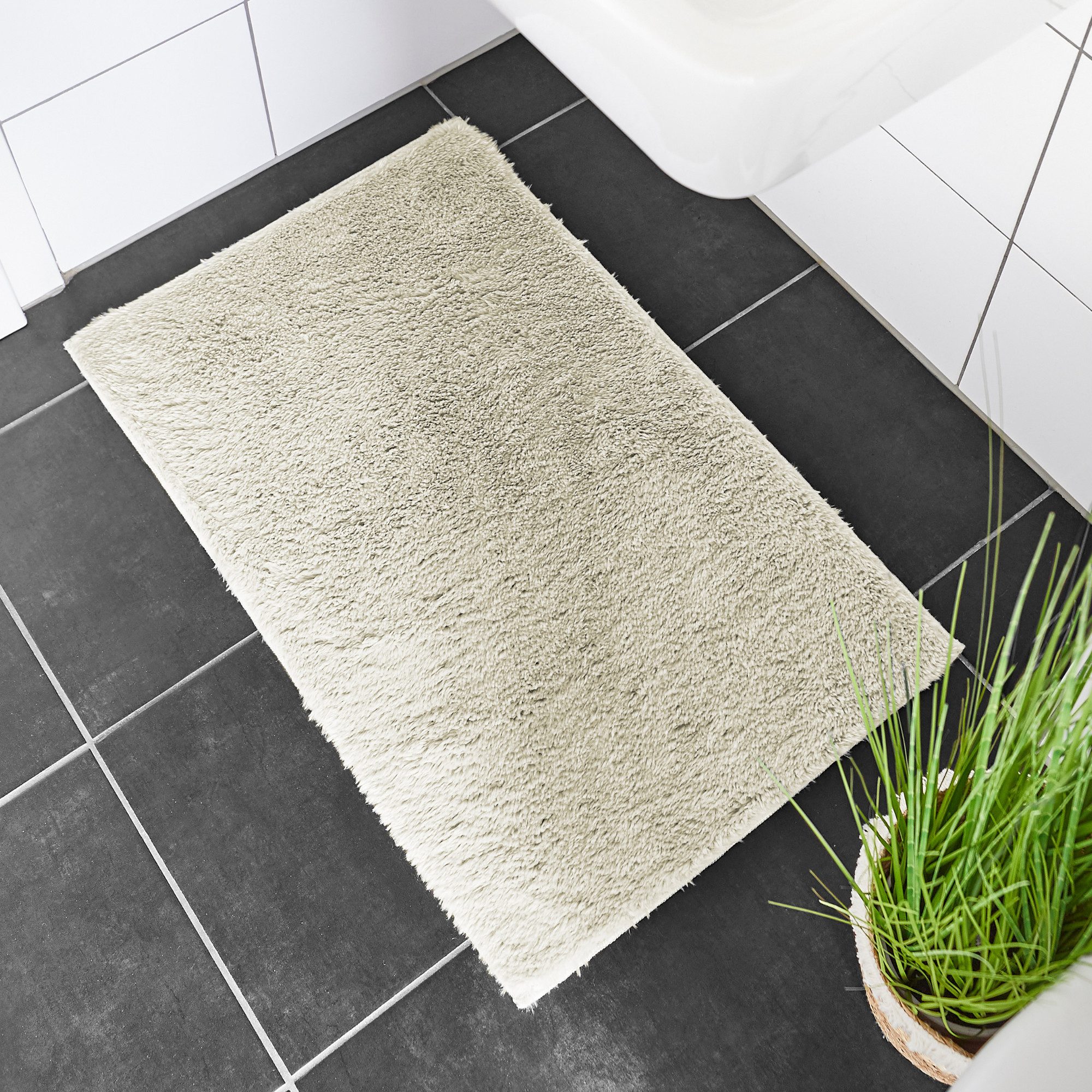 Andiamo Badmat Florida Effen kleuren, bijzonder zacht, ook verkrijgbaar als 2-delige set badmatten maat 2er-Set 40x60 cm / 50x80 cm beige