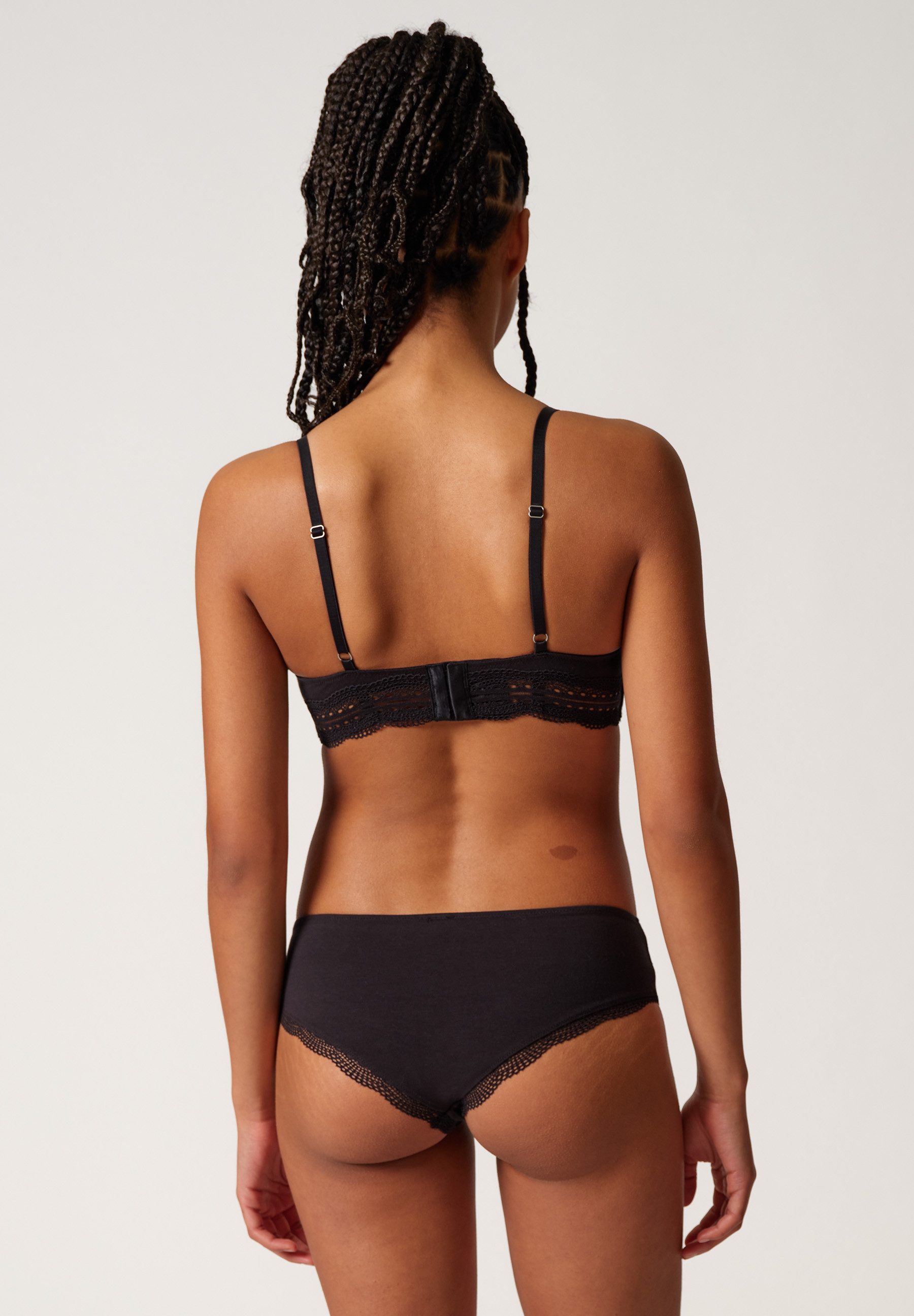 Skiny® Triangel-bh Classicotton Fijne kant aan de achterzijde van de onderborstband