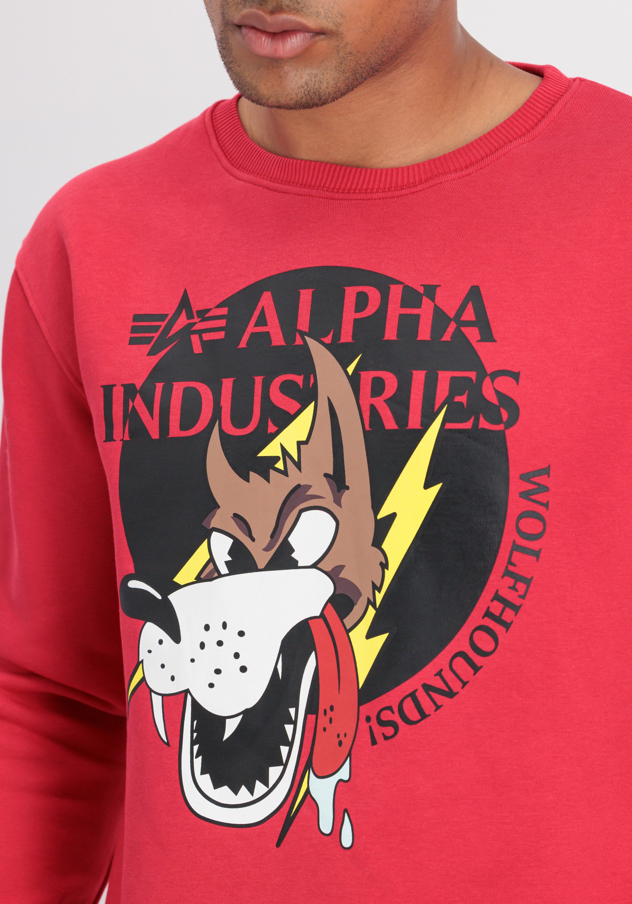 Alpha Industries Sweater Men Sweatshirts Wolfhounds Sweater