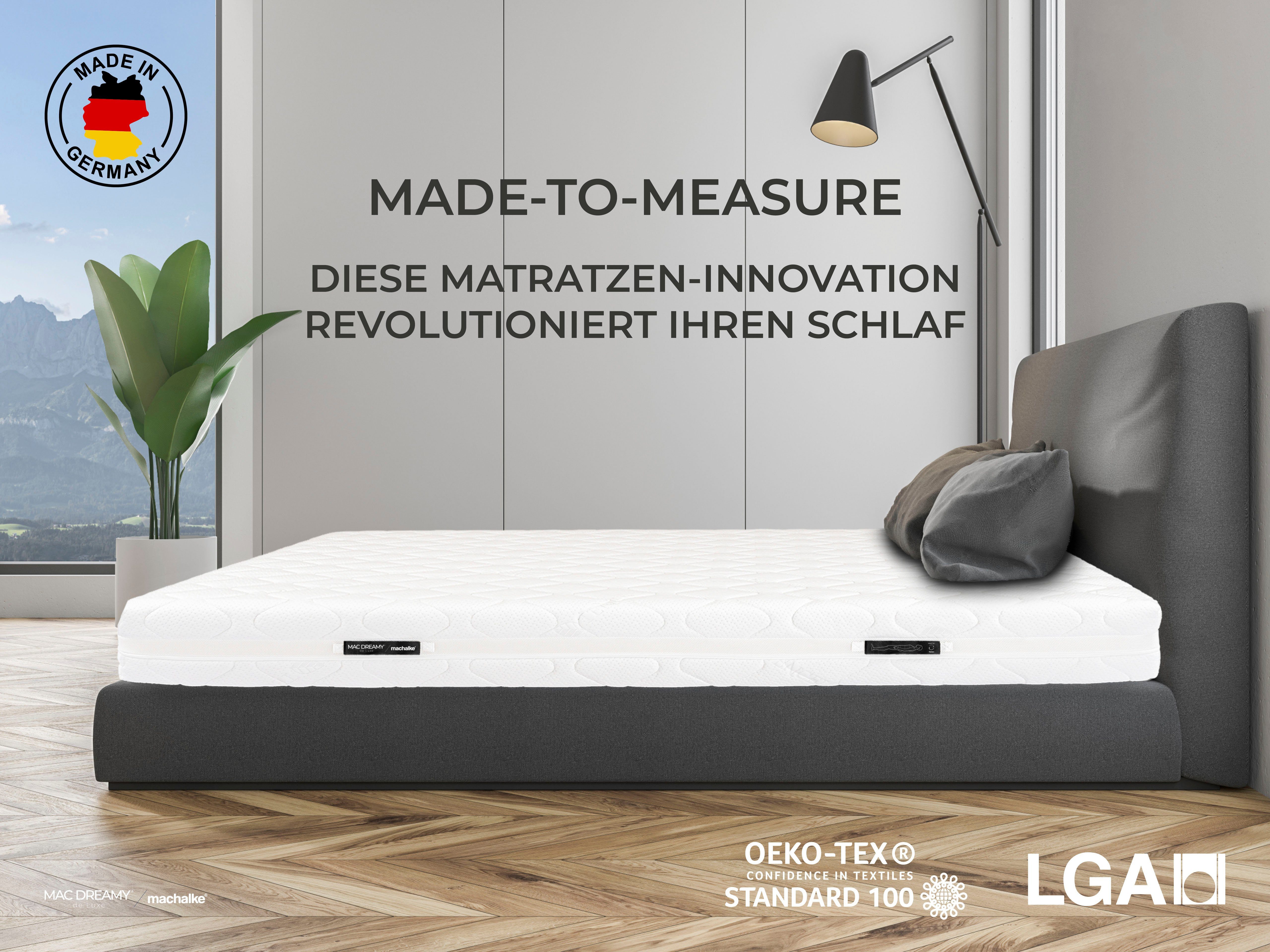 machalke Koudschuimmatras Mac Dreamy de Luxe Premium matras in verschillende afmetingen, luxueuze tweezijdig te gebruiken matras hoogte 20 cm