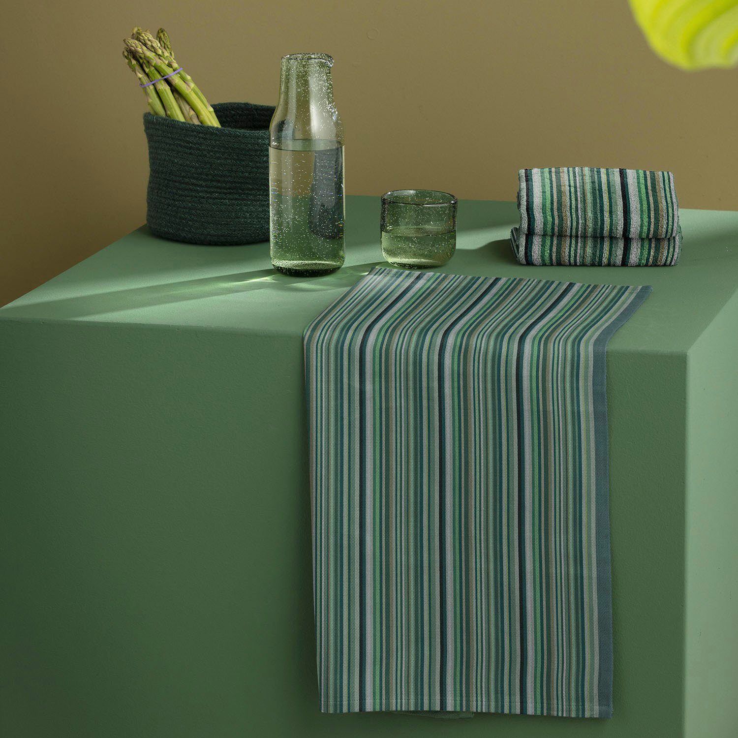 DDDDD Theedoek Over the rainbow Jacquard-stof, 60 x 65 cm (set, 6-delig)