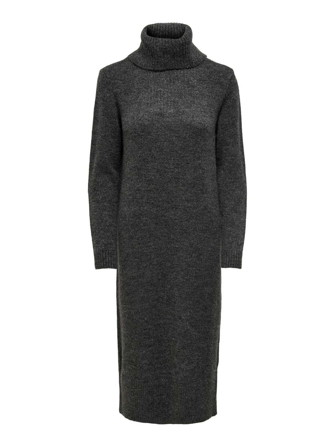 Only Gebreide jurk ONLBRANDIE L/S ROLL NECK DRESS