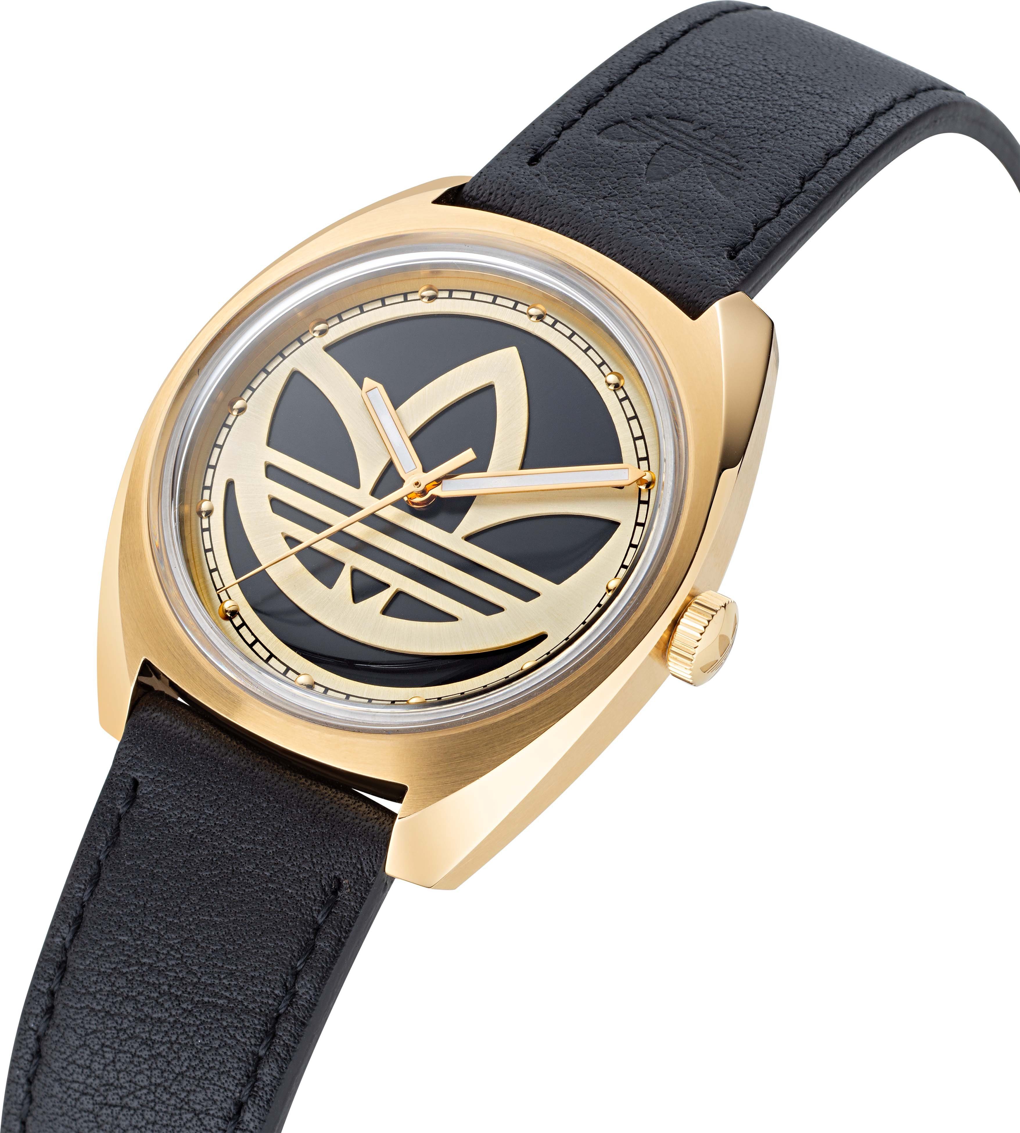 adidas Originals Kwartshorloge EDITION ONE Polshorloge, dames, herenhorloge, unisex, analoog, leren band