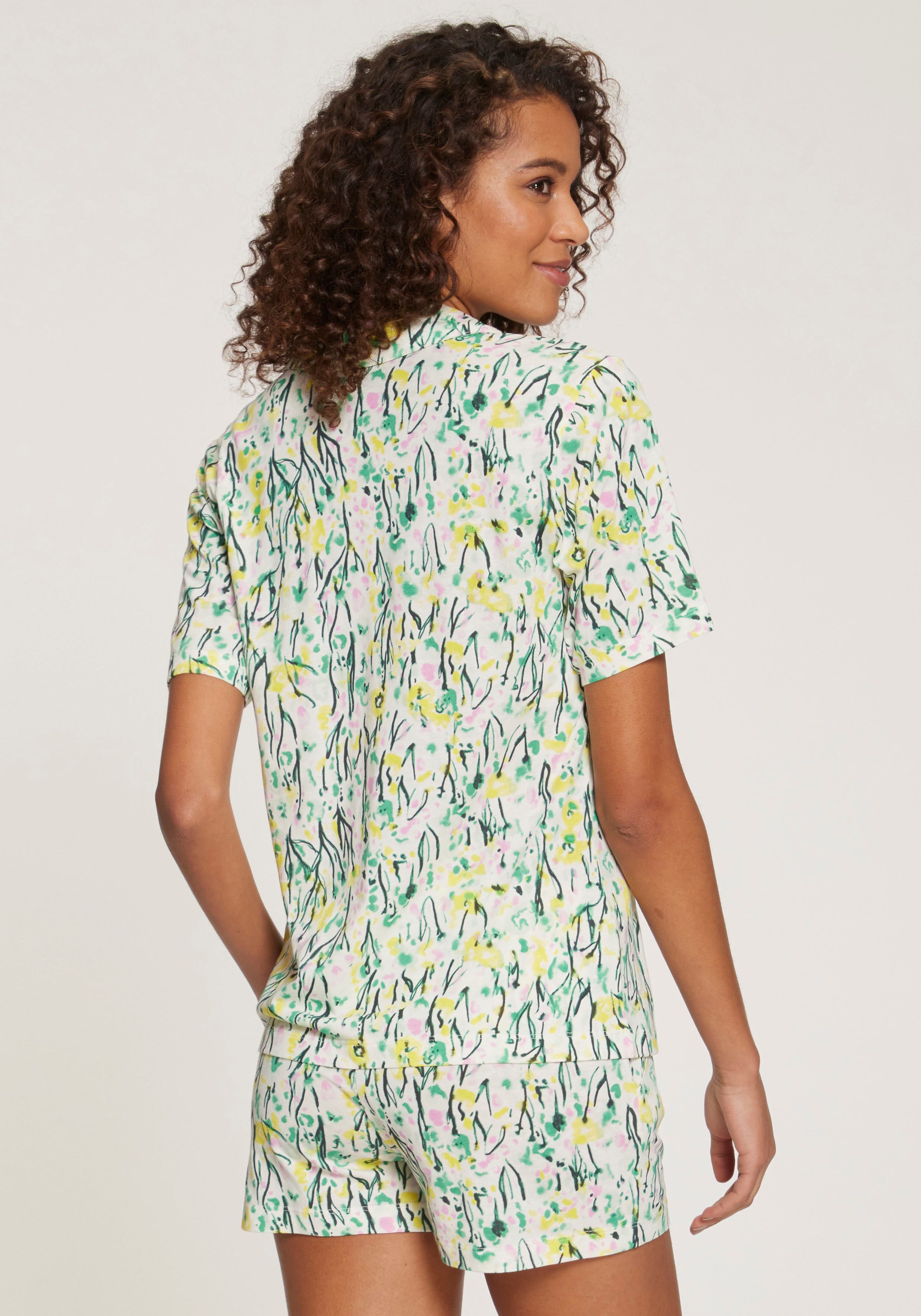 Vivance Dreams Shortama met aquarel patroon (2-delig)