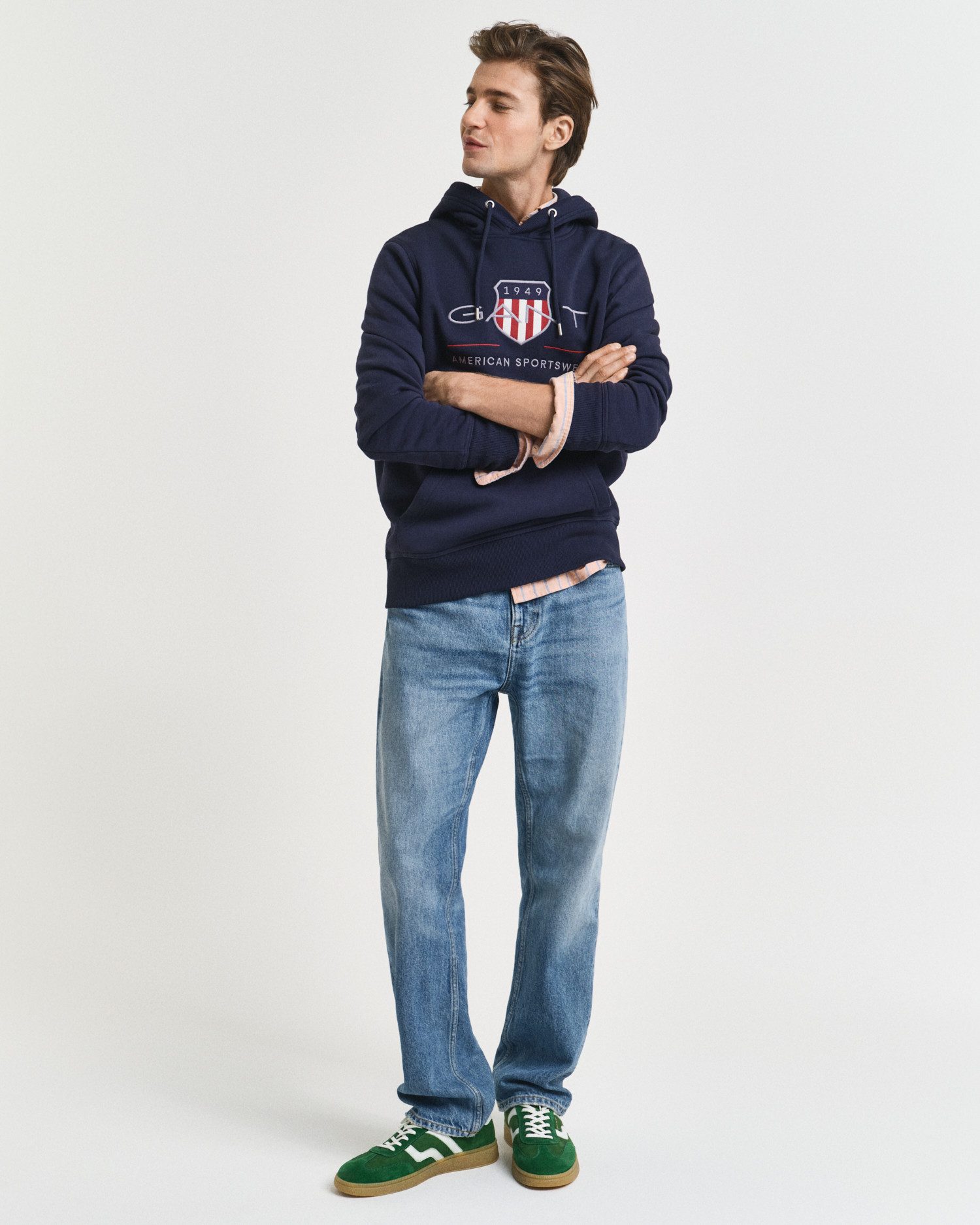 Gant Hoodie REG ARCHIVE SHIELD HOODIE met modieuze logo-borduursel op de borst