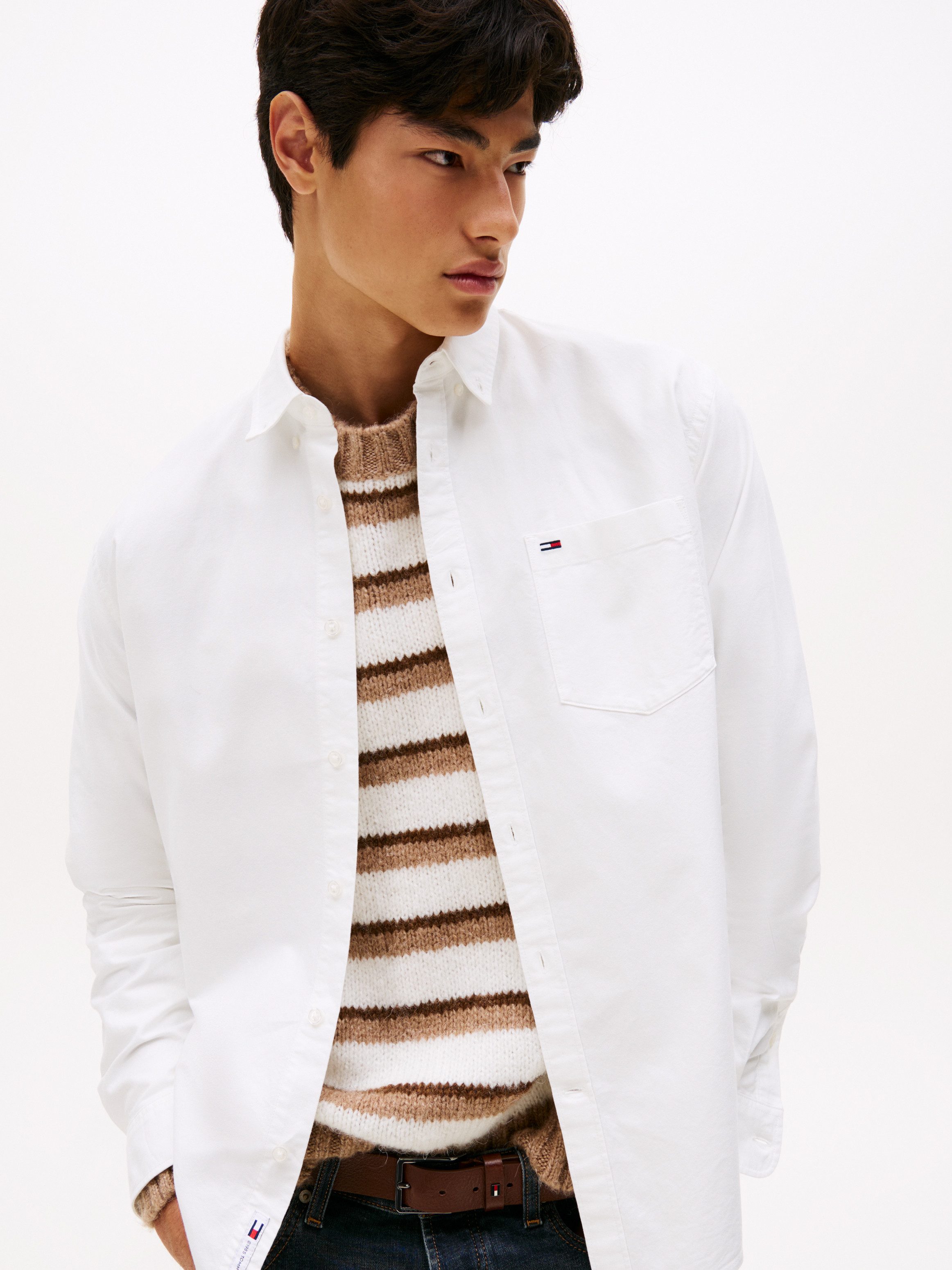TOMMY JEANS Overhemd met lange mouwen TJM OXFORD