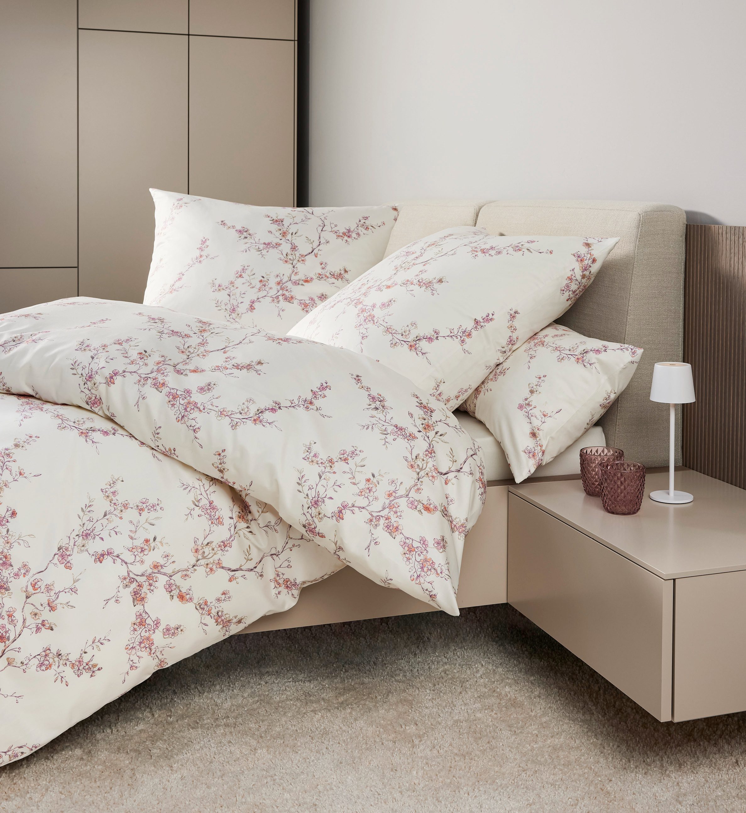 Janine Beddengoed Milano 4510445104 06 155x200,80x80 dekbedovertrekken rood