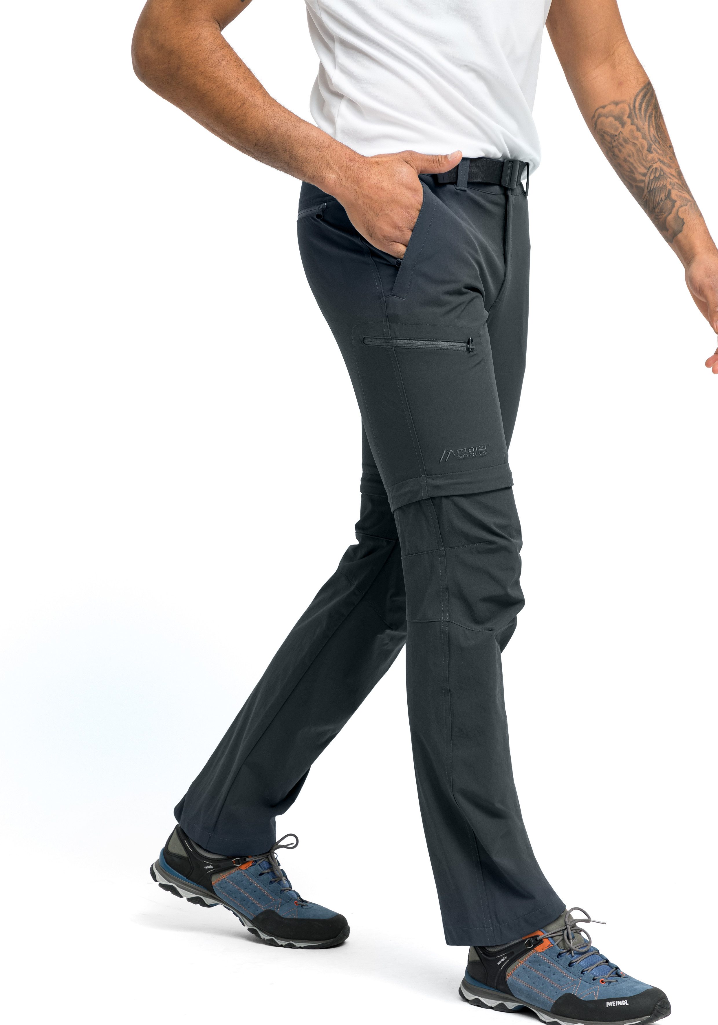 Maier Sports Functionele broek Tajo 2 Heren wandelbroek, afritsbare outdoorbroek, 4 zakken, regular fit