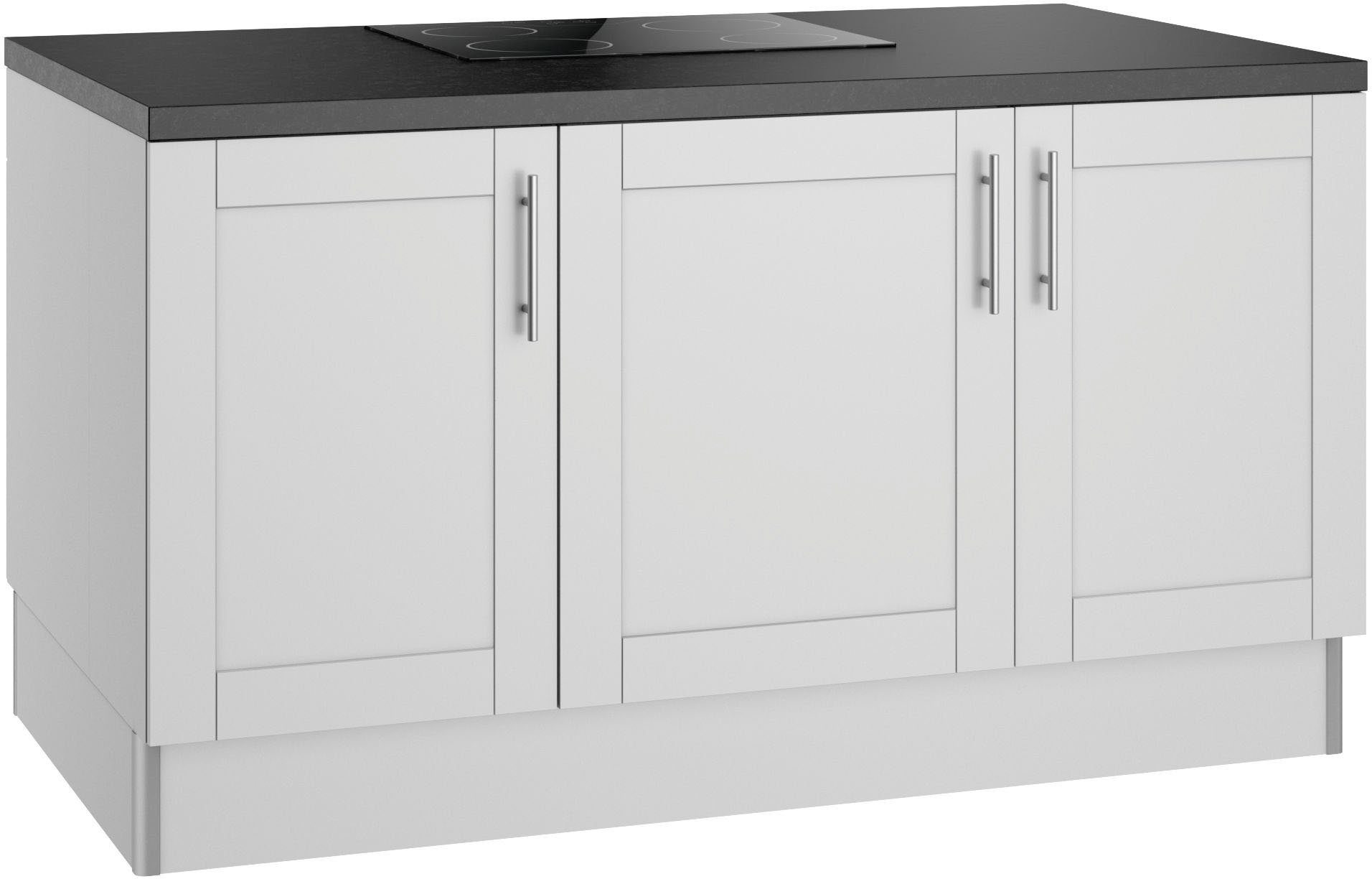 Kochstation Kookeiland KS-Ahus Kookeiland, breedte 160 cm, optioneel met elektrisch apparaat, soft close functie
