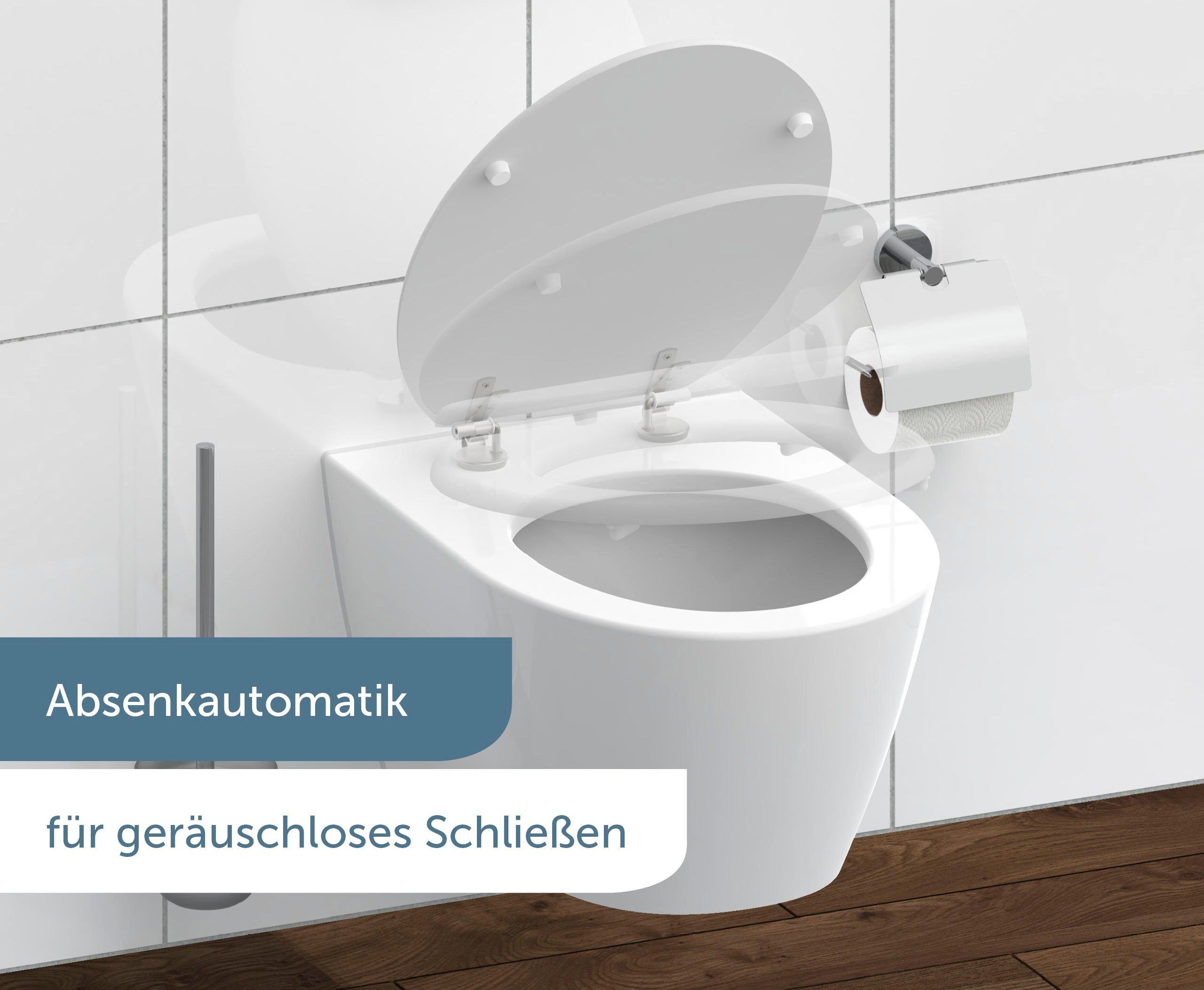 Schütte Toiletzitting White met softclosemechanisme en houten kern, max, belasting van de toiletbril 150 kg