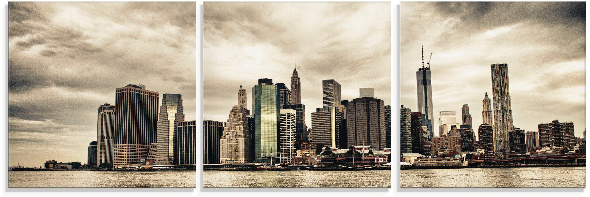 Artland Print op glas Lower Manhattan skyline