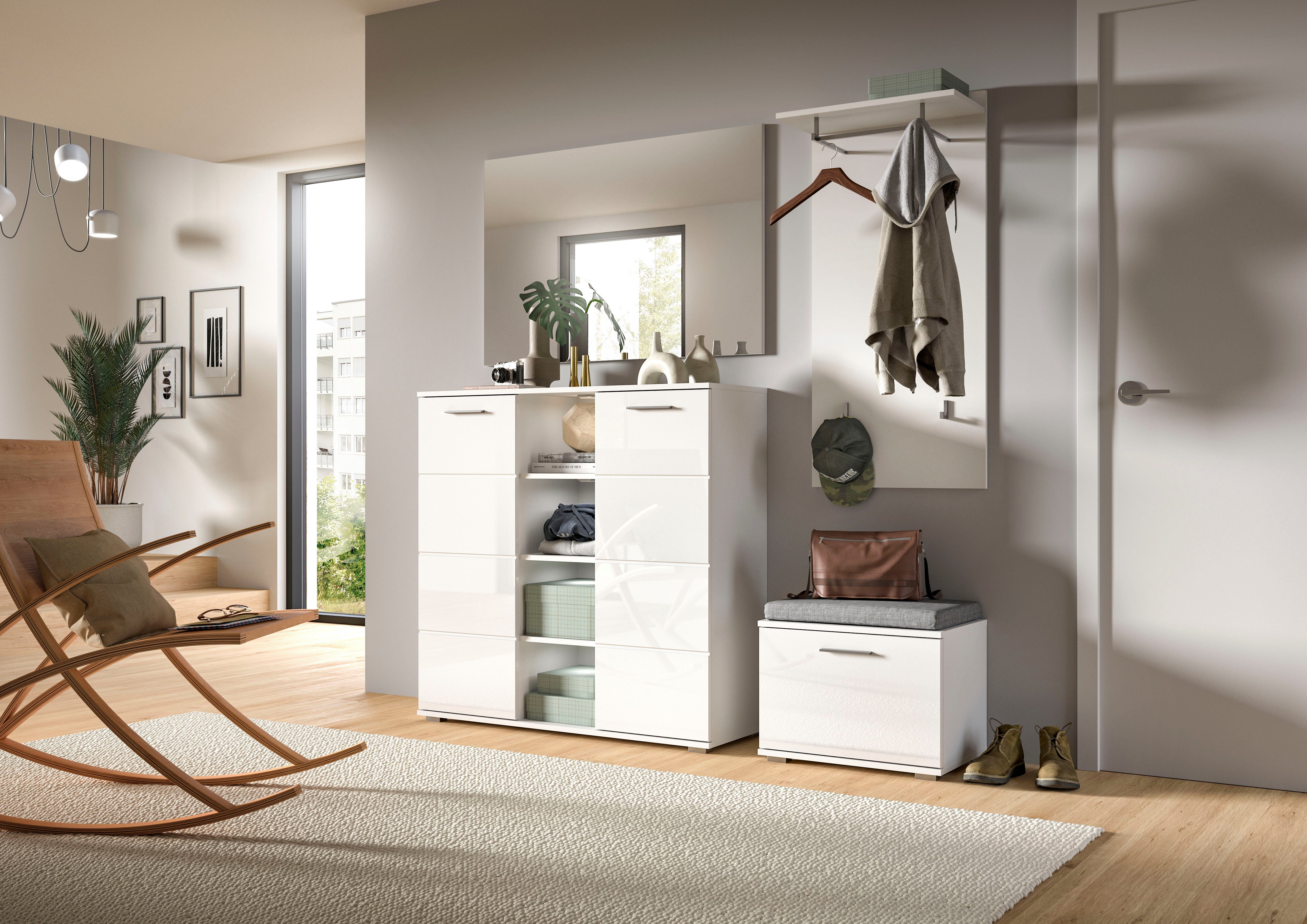 INOSIGN Garderobespiegel Valge, Breedte 109 cm, inclusief Materiaal voor Wandmontage Spiegel, wandspiegel, gangspiegel, halspiegel, spiegelpaneel