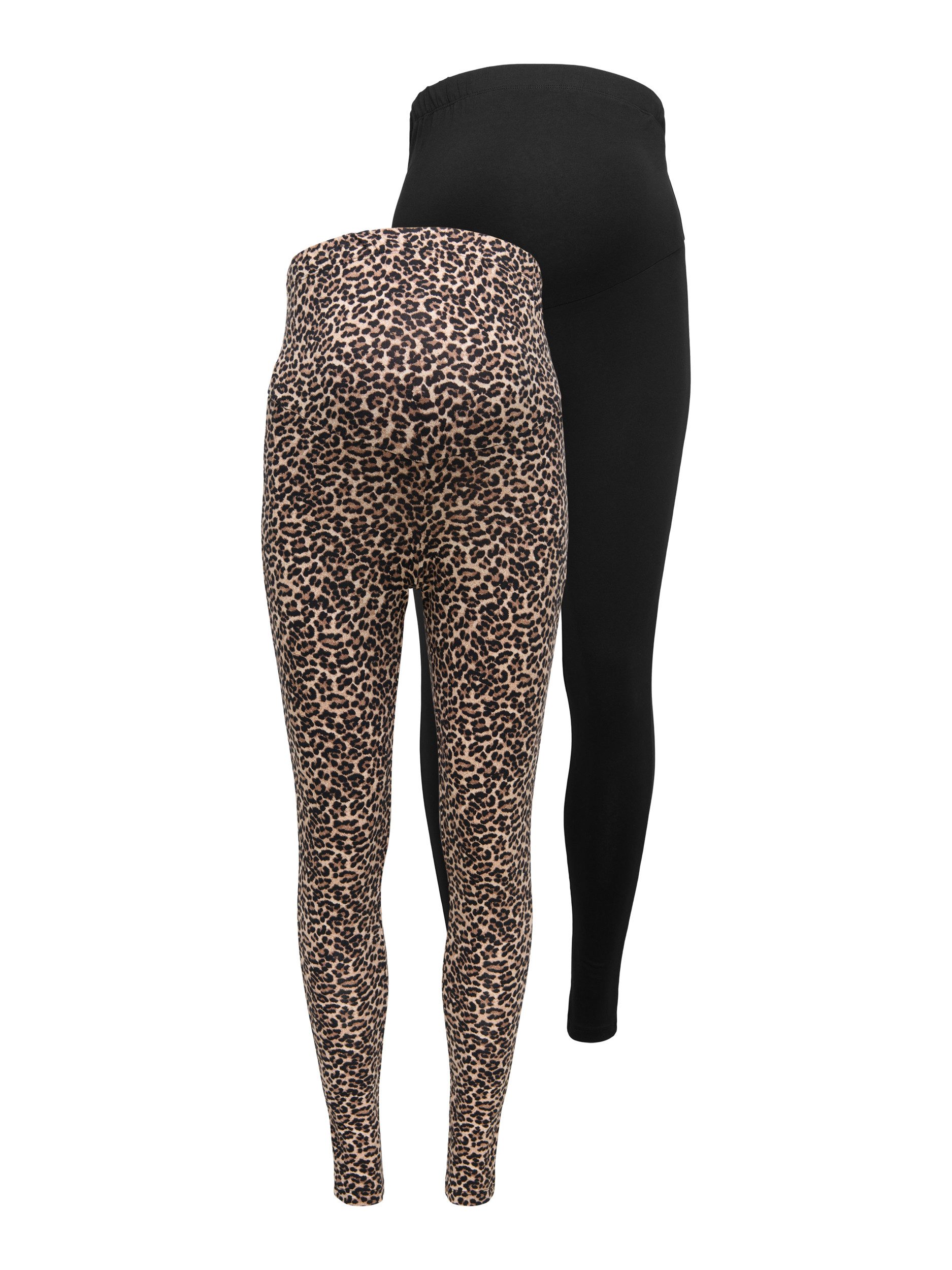 ONLY MATERNITY Zwangerschapslegging OLMLOVELY NEW LEGGING 2PCK AOP JRS NOOS (set, 2-delig)