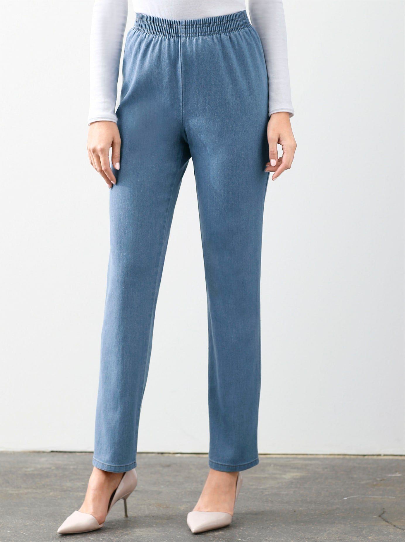 Classic Basics Jeans met elastische band