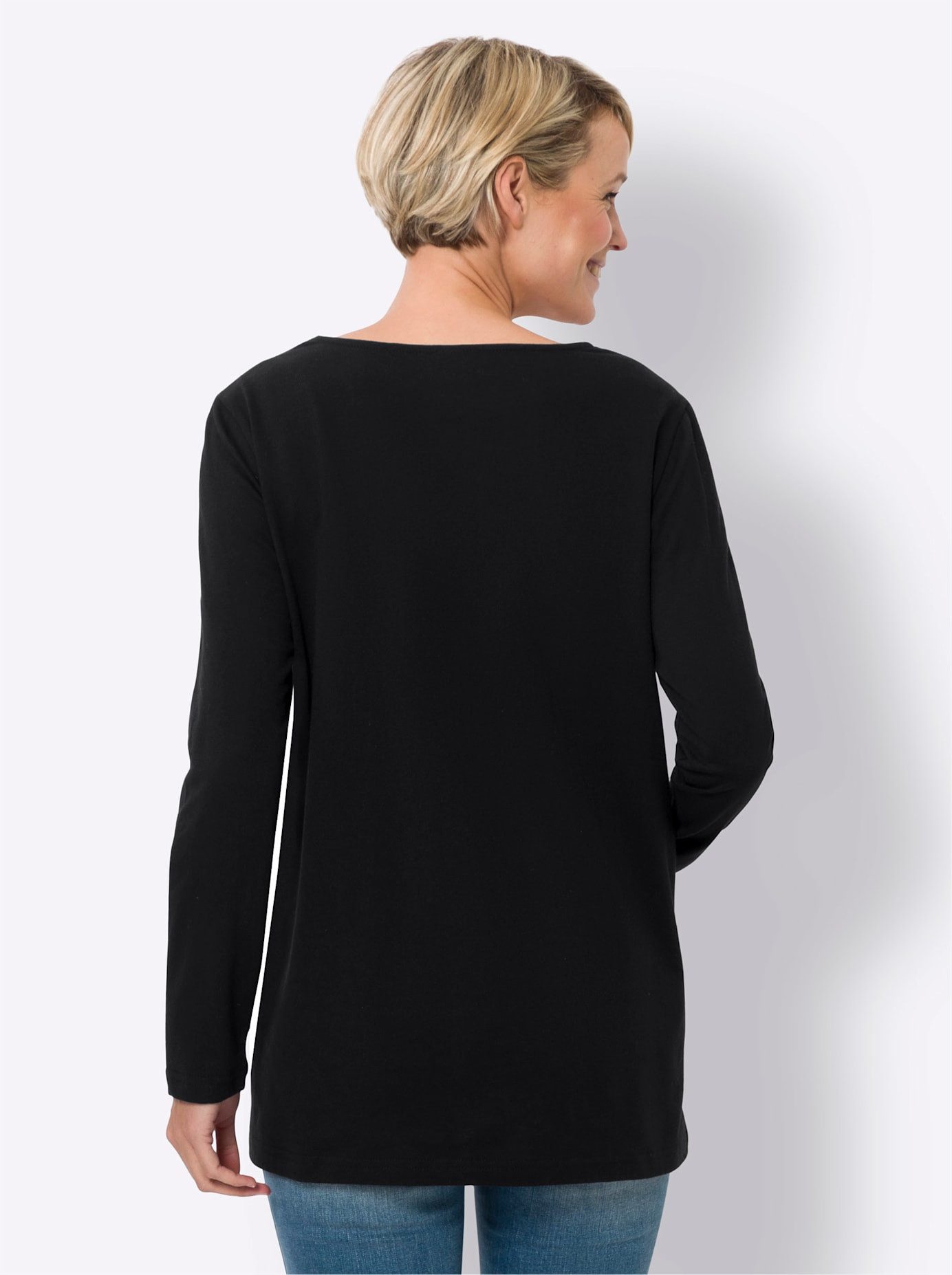 Classic Basics Shirt met lange mouwen Lang shirt (1-delig)