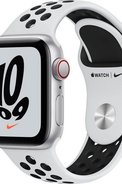 apple smartwatch watch nike se gps + cellular, 40 mm zilver