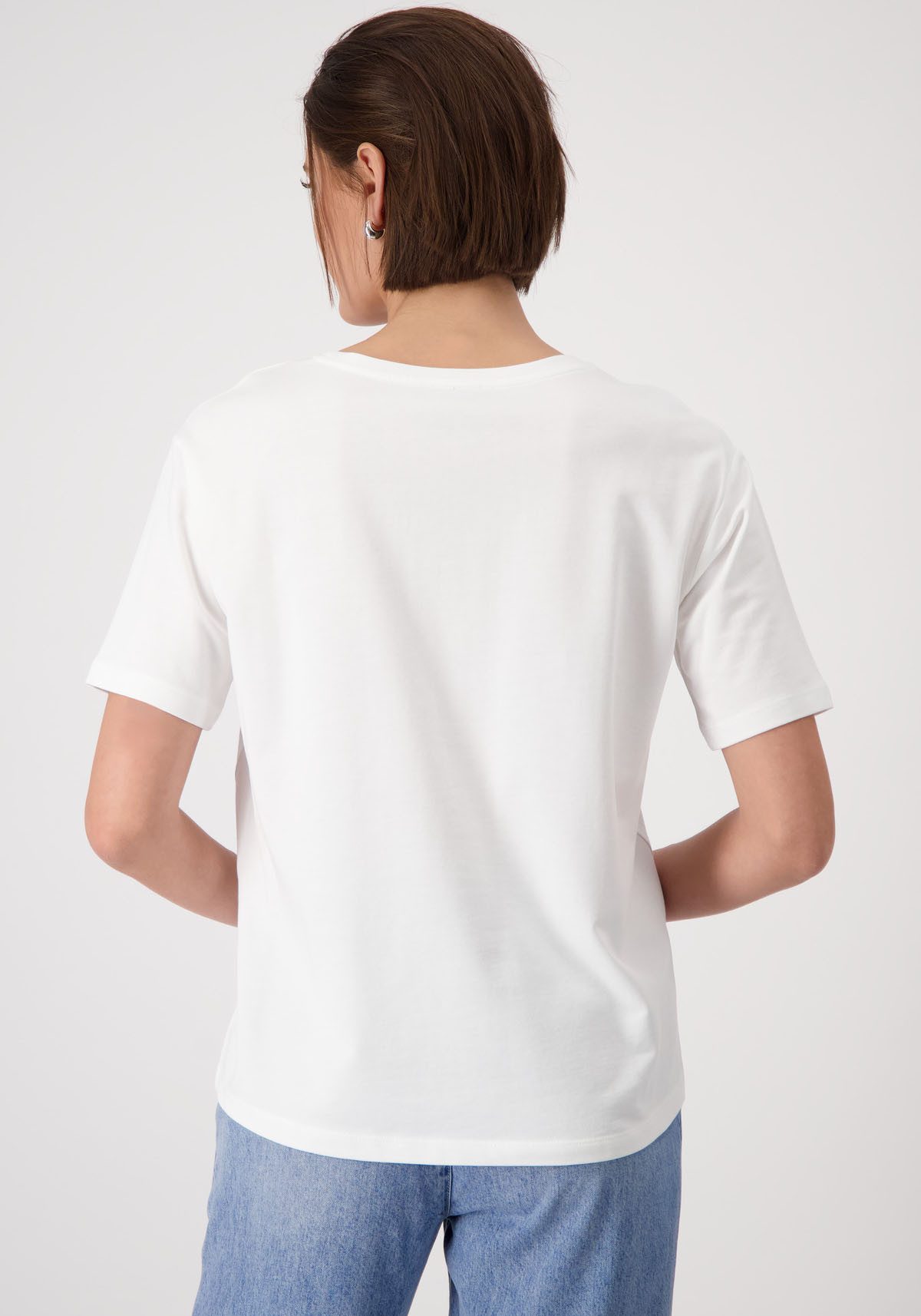 Monari Shirt met ronde hals met frontprint