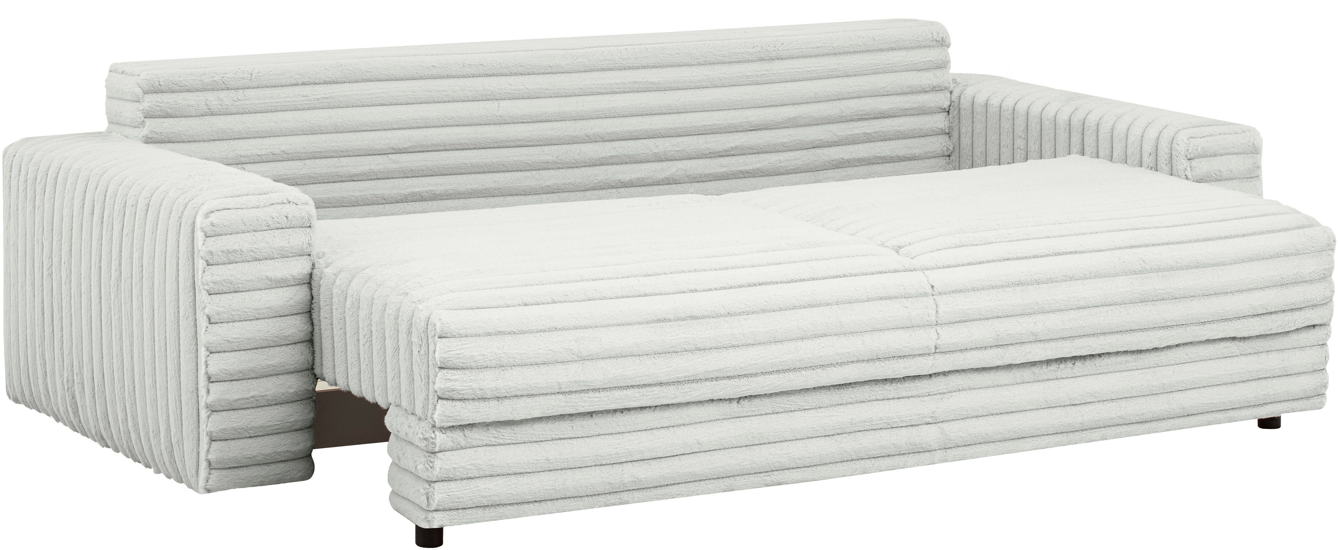 LeGer Home by Lena Gercke Slaapbank Imoga, kussen met slaapfunctie, 3-zits bank, bank met bedlade in moderne kleuren en stoffen, bedfunctie, ligoppervlak: 200x150 cm