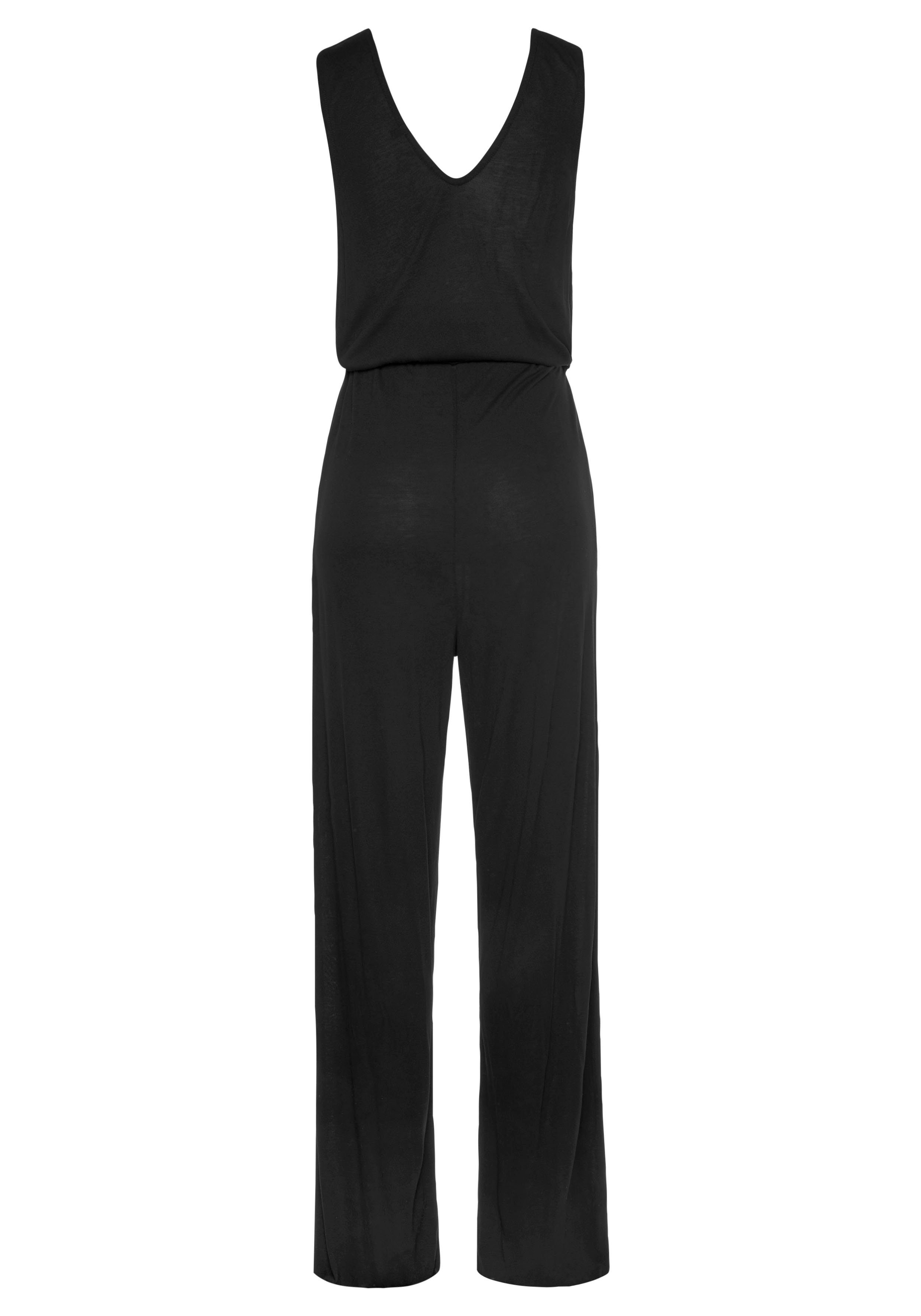 Buffalo Jumpsuit en wijde pijpen, casual jumpsuit met zakken (Met een bindceintuur)