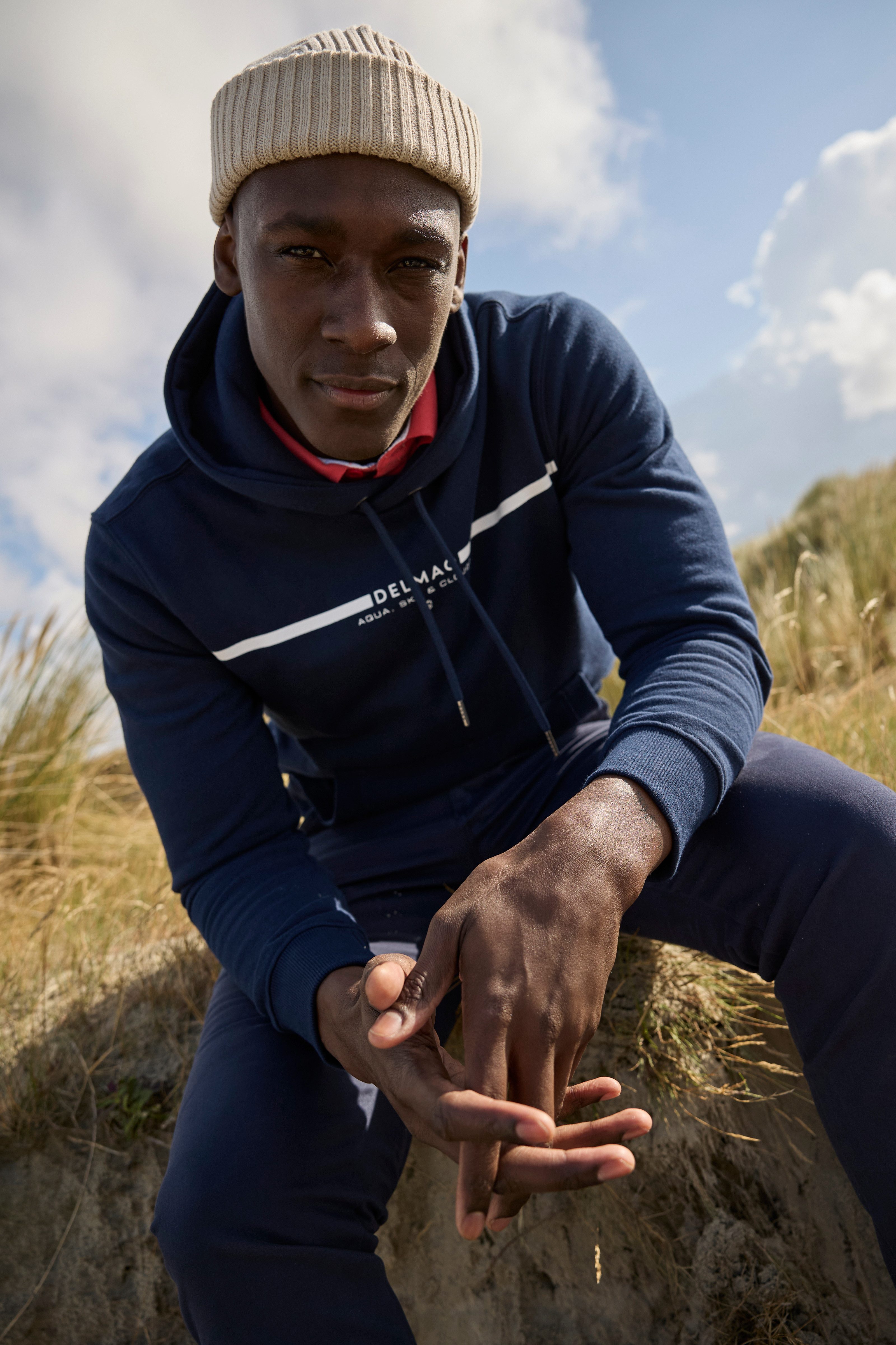 DELMAO Poloshirt Korte mouwen, losse pasvorm, polokraag, voor tennis of golf