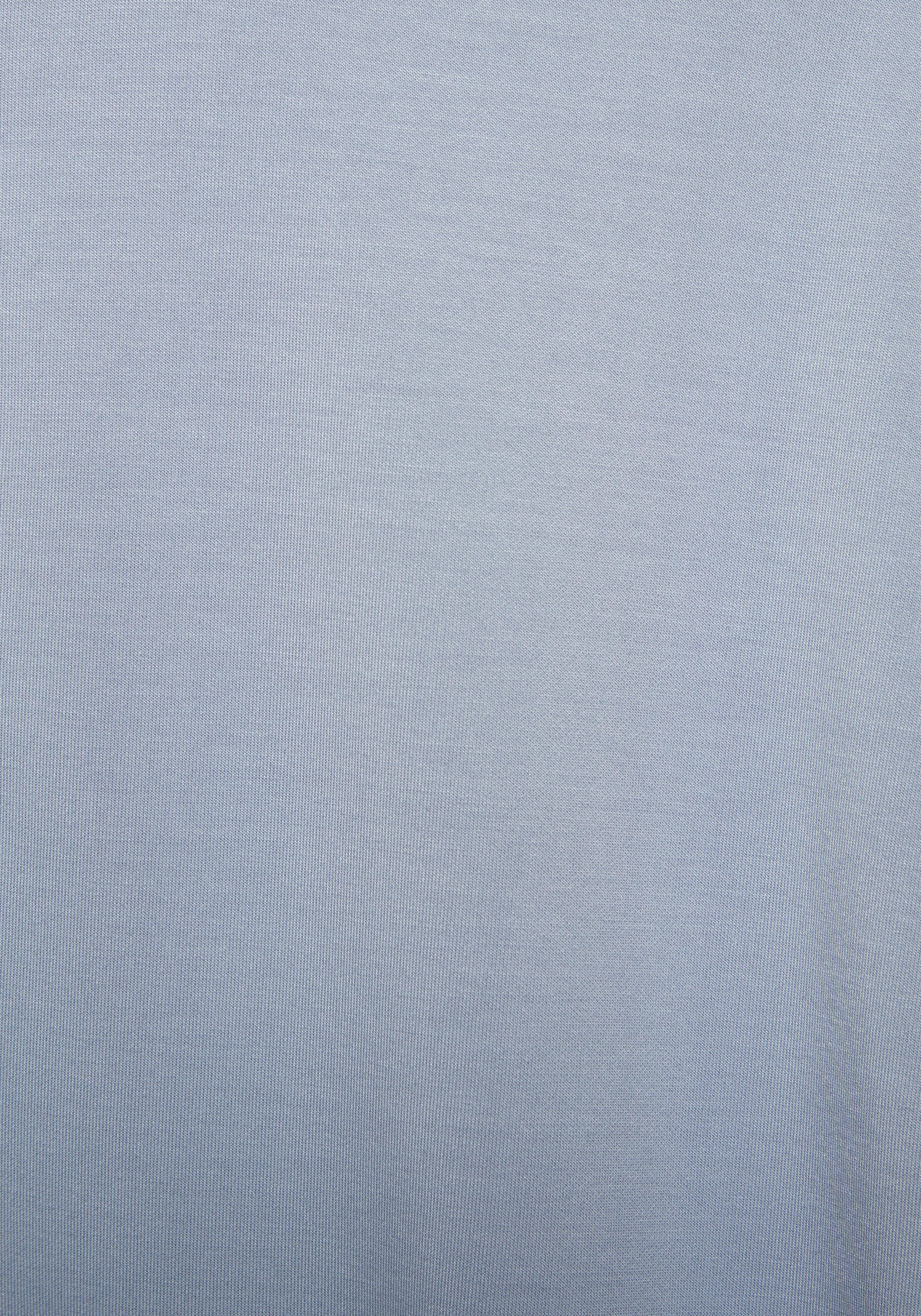 Copenhagen Studios Shirt met lange mouwen gemaakt van hoogwaardig materiaal met staande kraag en rits