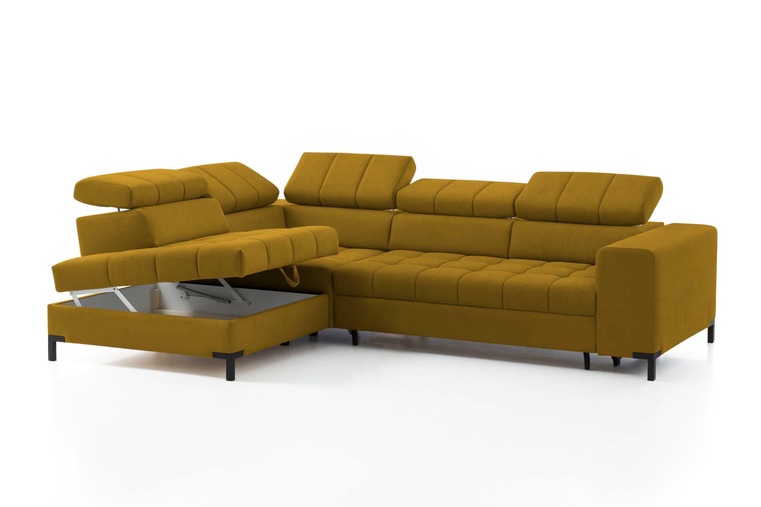 exxpo - sofa fashion Hoekbank Bocco, hoogwaardige afwerking, geweldig zitcomfort, comfortabel, L-vorm