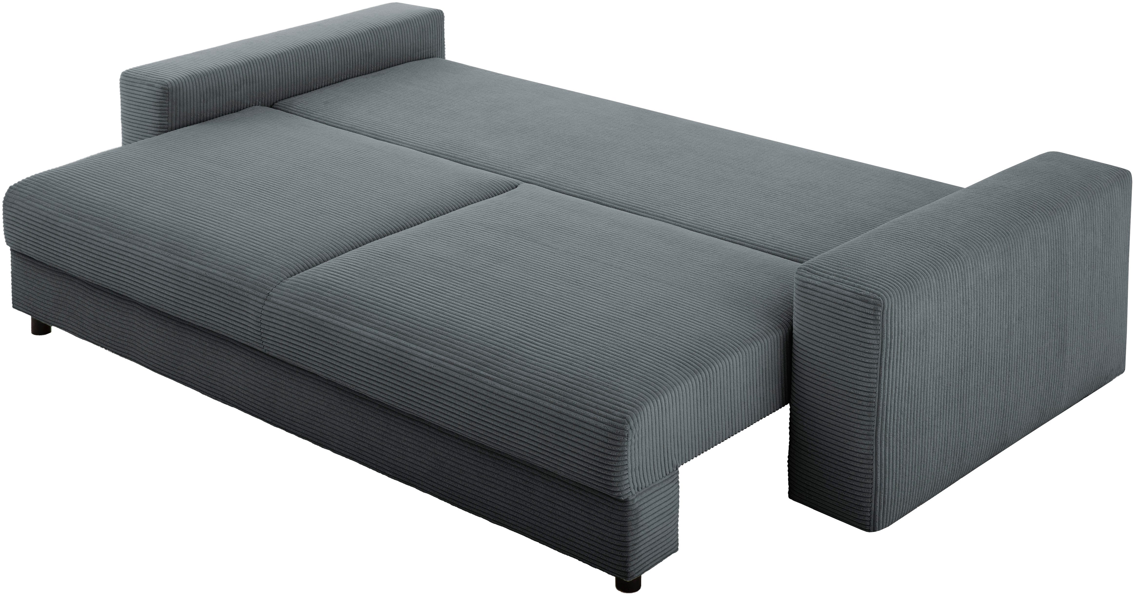 LeGer Home by Lena Gercke Slaapbank Imoga, kussen met slaapfunctie, 3-zits bank, bank met bedlade in moderne kleuren en stoffen, bedfunctie, ligoppervlak: 200x150 cm