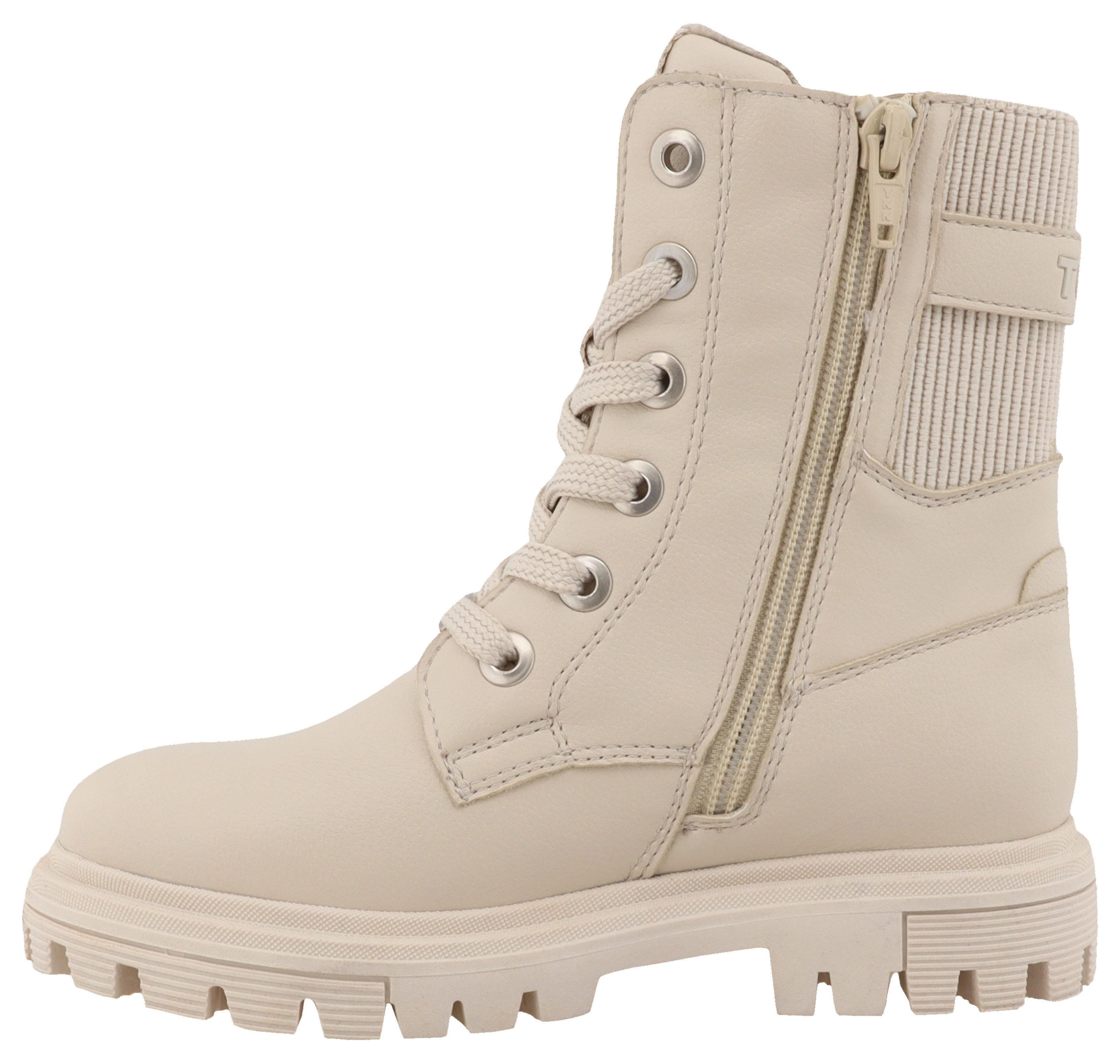 Tom Tailor Winterlaarzen , veterenkellaars, winterenkellaars met tex-membraan, comfortabele vorm