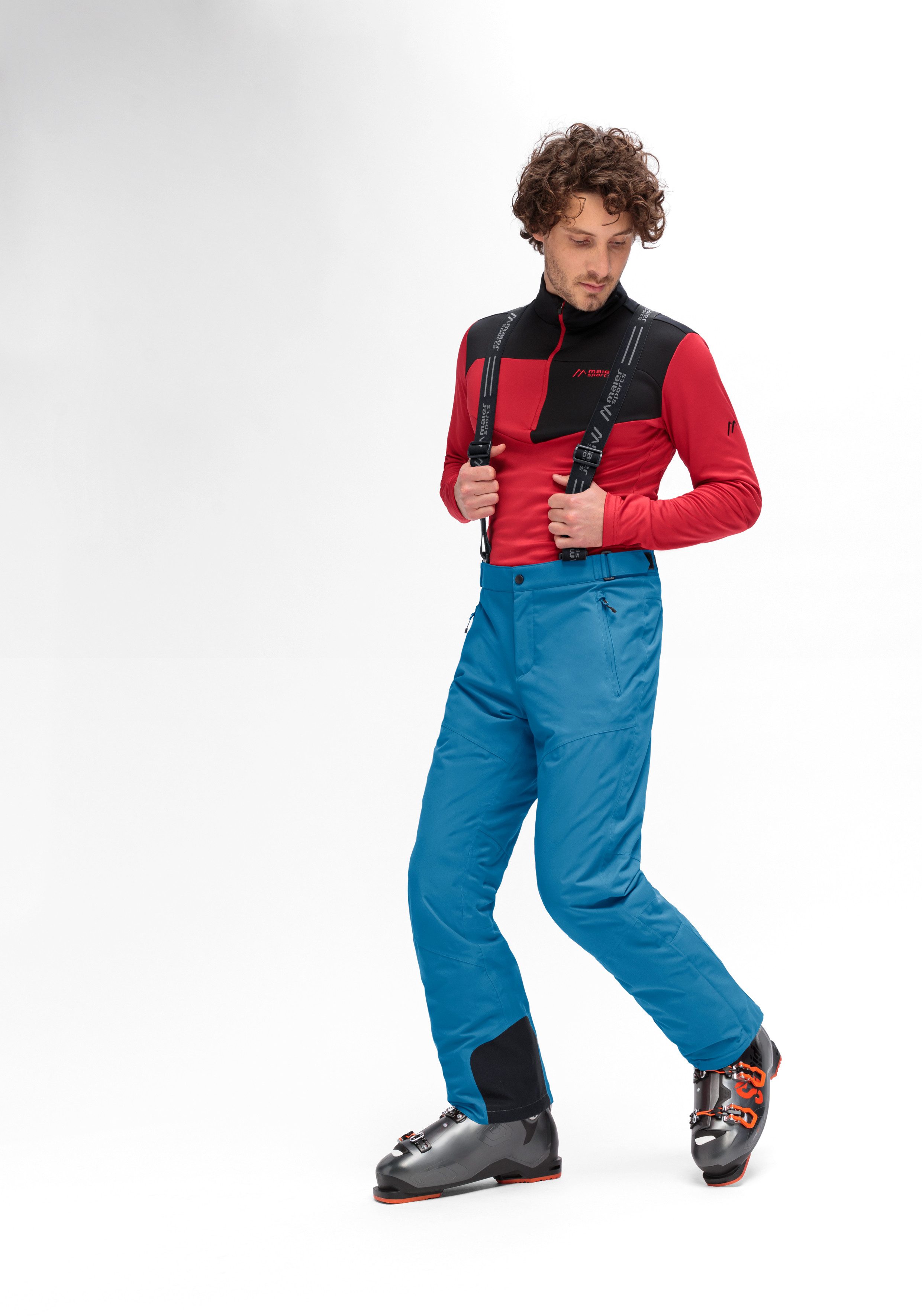 Maier Sports Skibroek Anton 2.1 Heren sneeuwbroek met bretels wind waterdicht regular fit