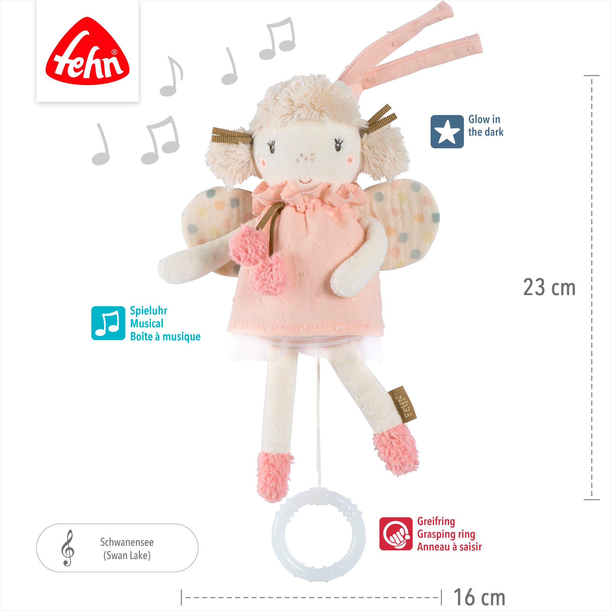 Fehn Speeldoosje FeehnLAND, mini speeldoos Fee