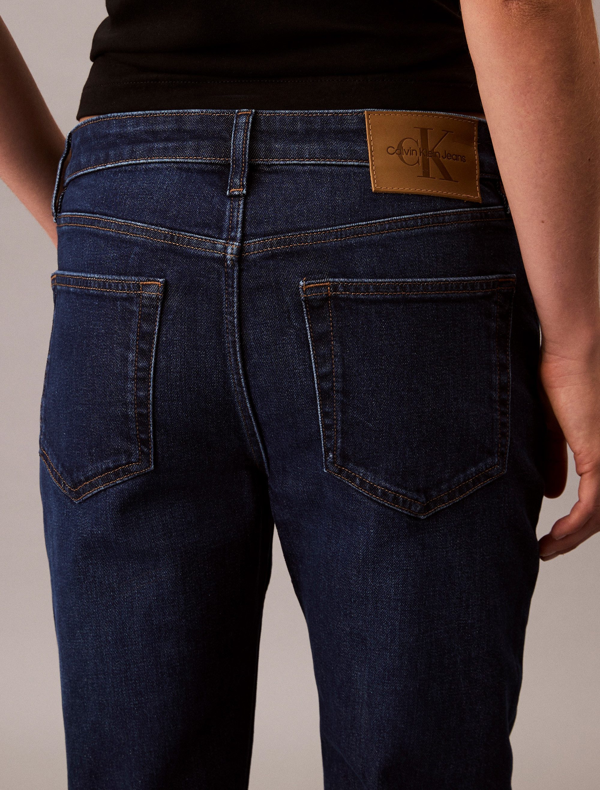 Calvin Klein Skinny fit jeans MID RISE SLIM Met riemlussen