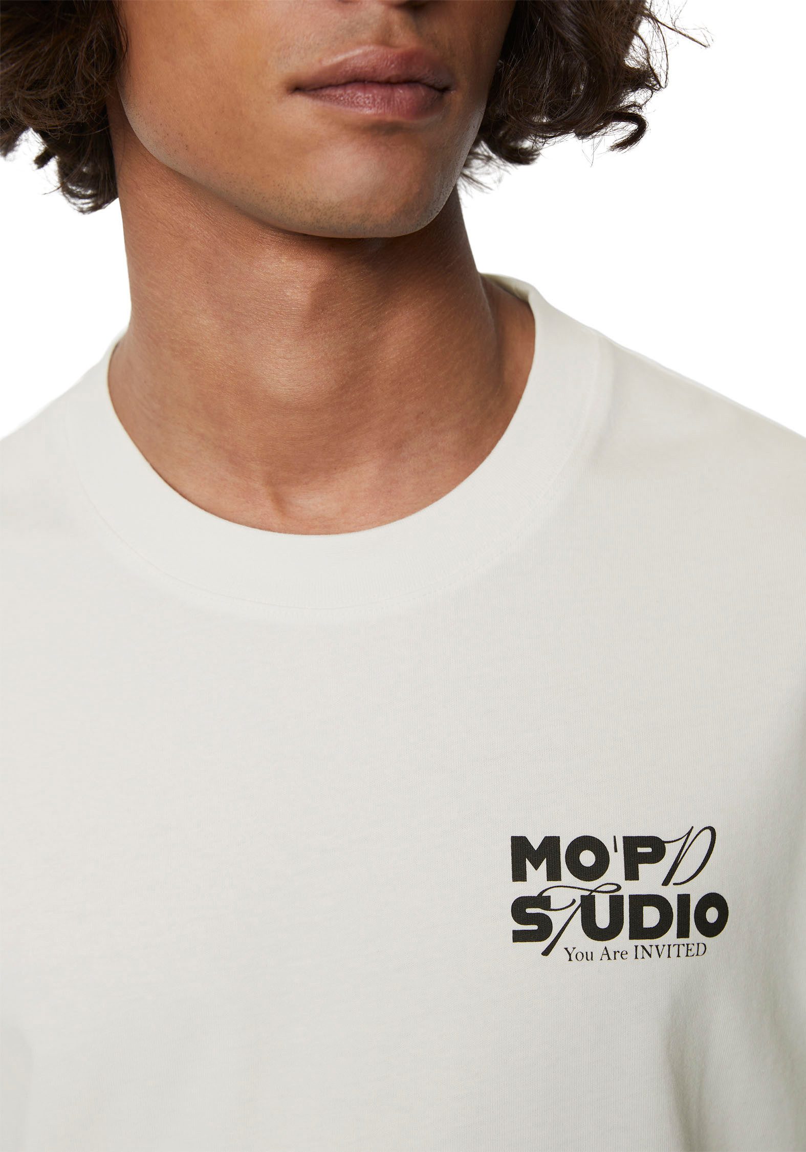 Marc O'Polo DENIM T-shirt met grote print op de rug