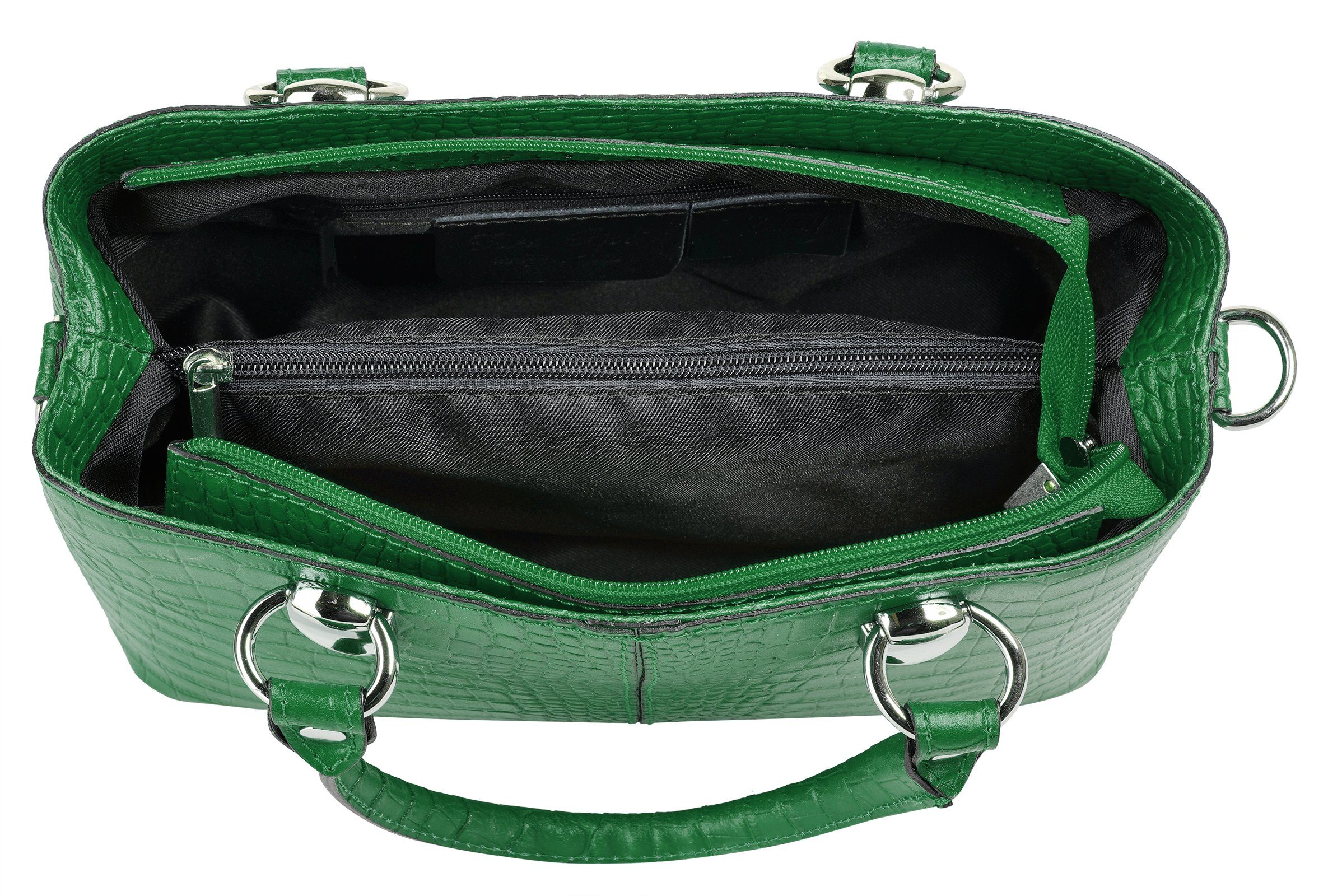Cluty Schoudertas echt leer, made in italy
