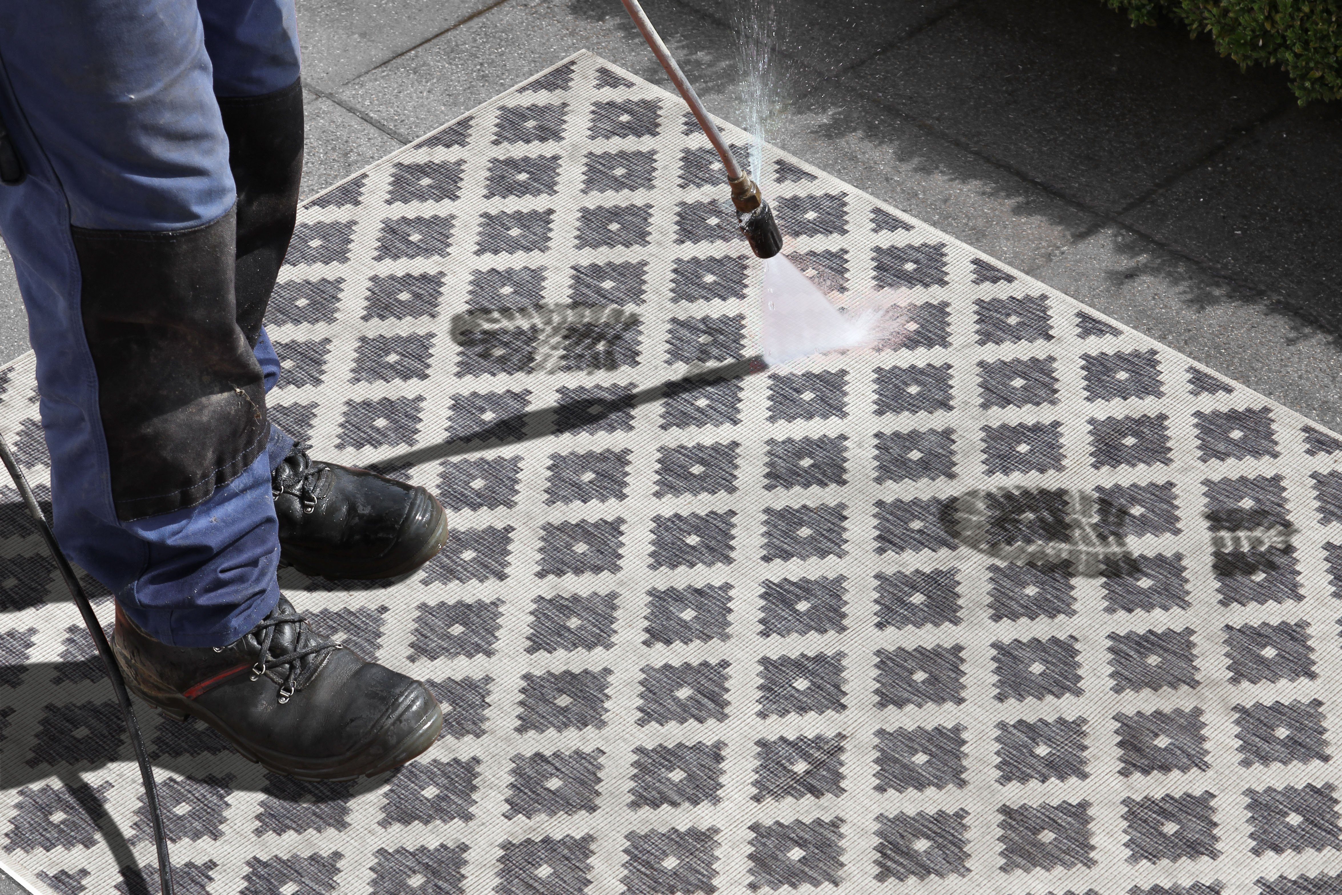 NORTHRUGS Vloerkleed Nizza omkeerbaar tapijt Binnen- en buitengebruik, weerbestendig, balkon, loper, woonkamer, waterbestendig