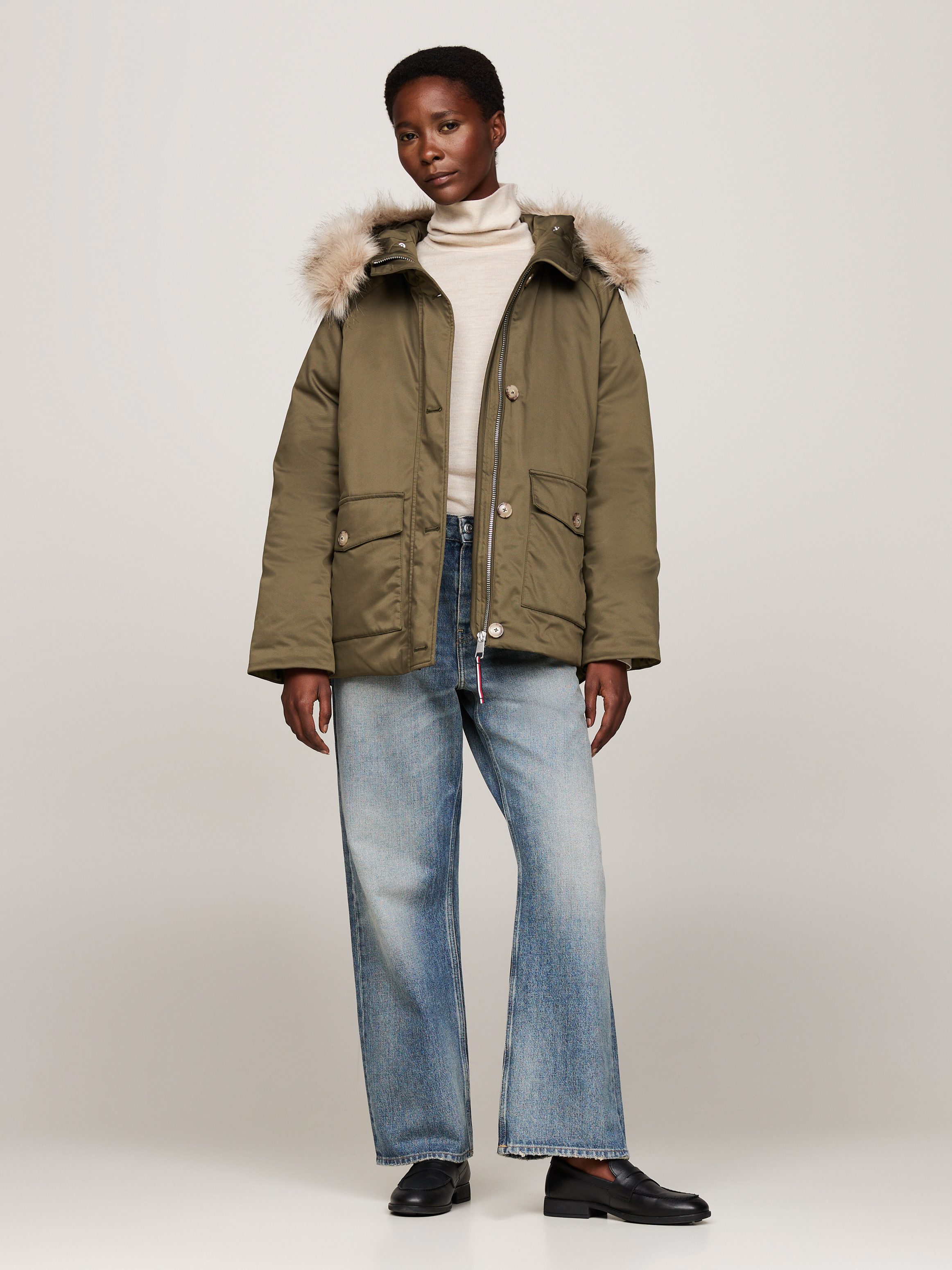 Tommy Hilfiger Parka met logopatch