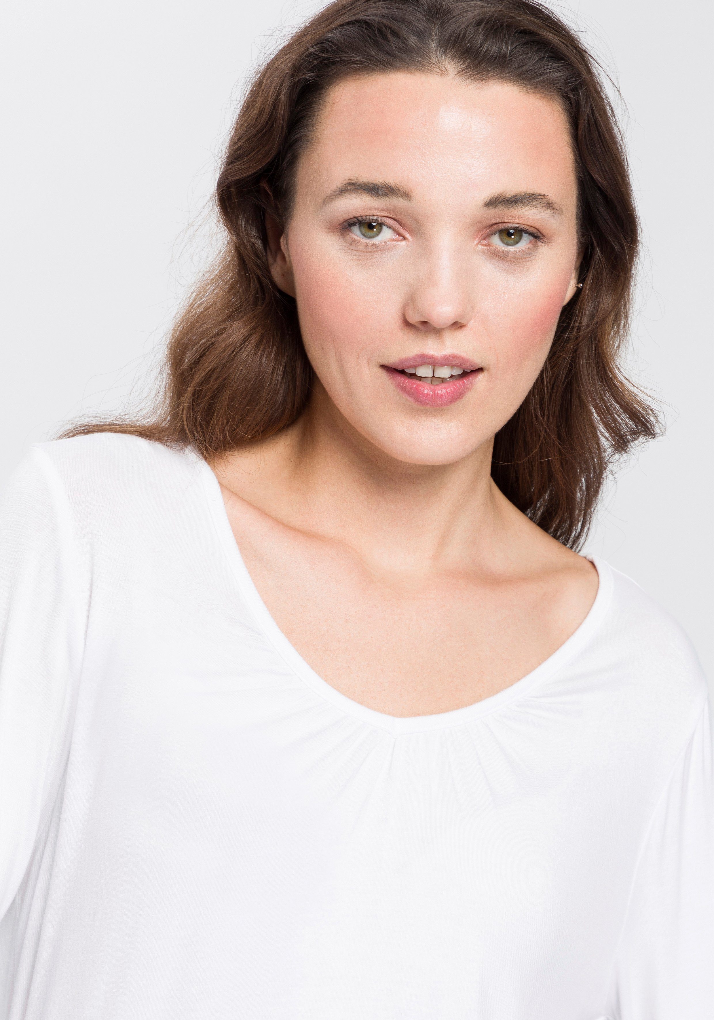 Flashlights Shirt met lange mouwen figuurvolgende snit, van viscosemix (2-delig, Set van 2)