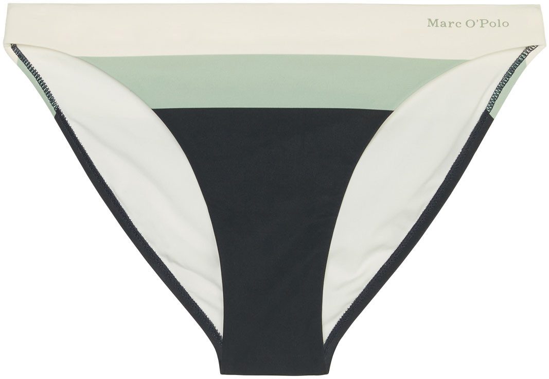 Marc O'Polo Bikinibroekje Summer stripes met elegant kleurblokpatroon