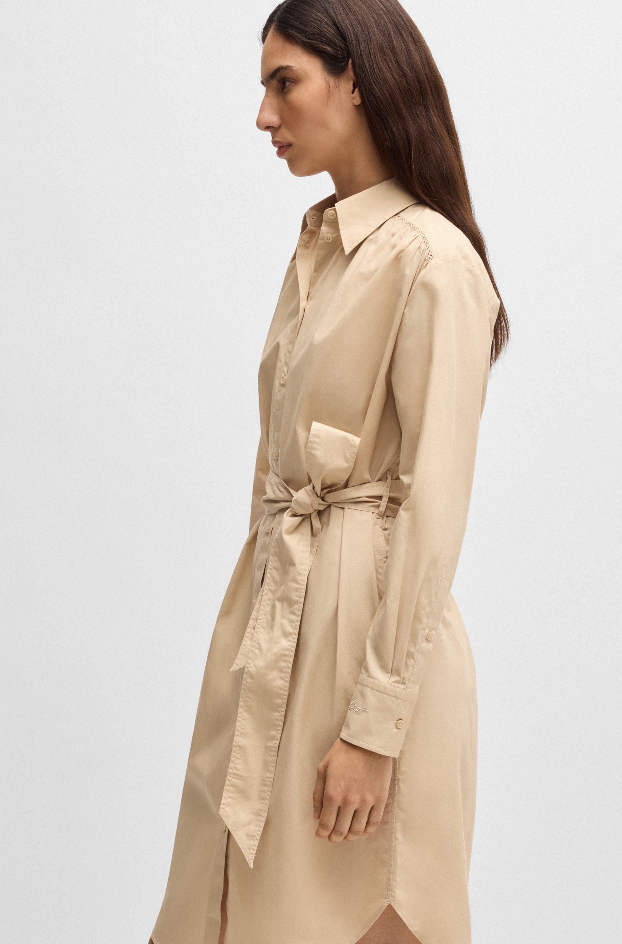 Boss Orange Blousejurk C_Delegant_1 met ajpur detail